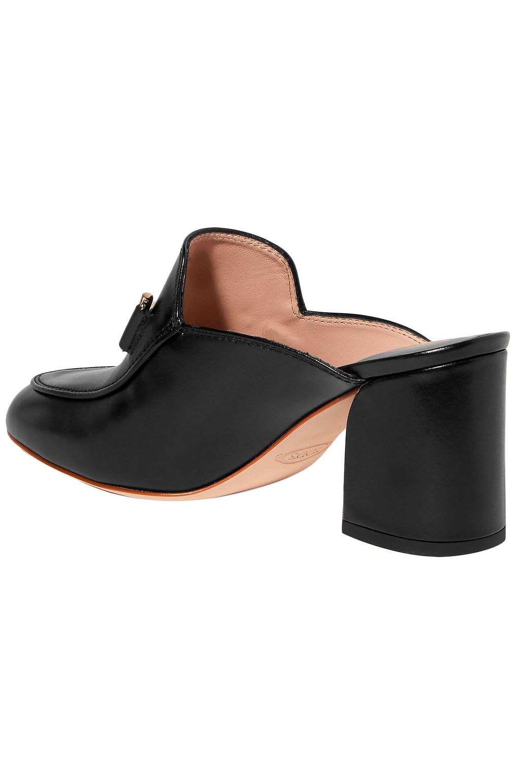 TOD'S Embellished leather mules