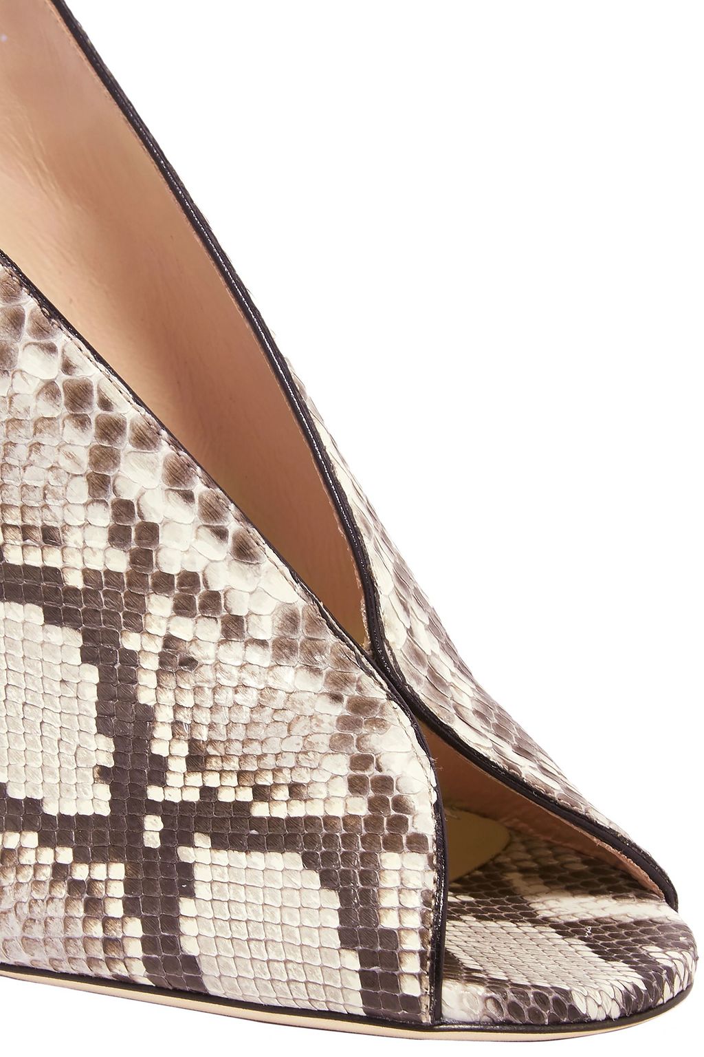 JIMMY CHOO Python slingback pumps