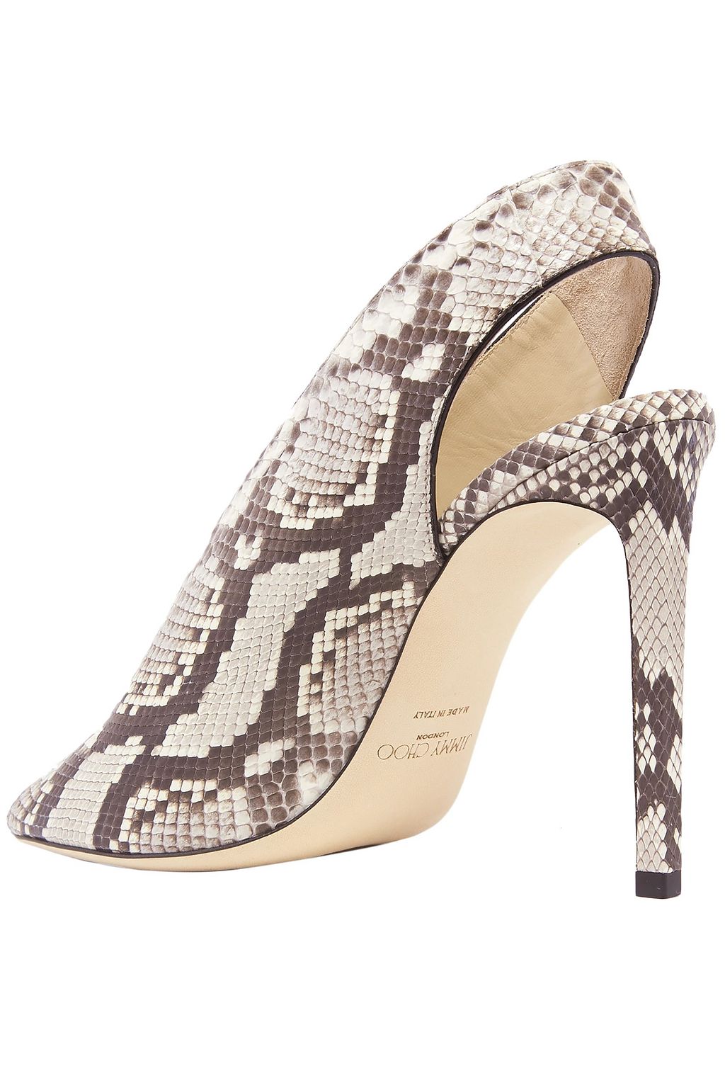 JIMMY CHOO Python slingback pumps