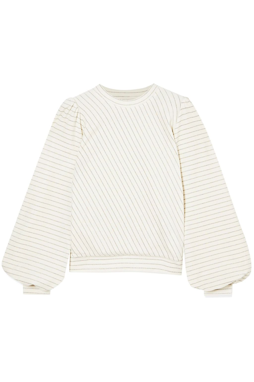 ganni velvet sweatshirt