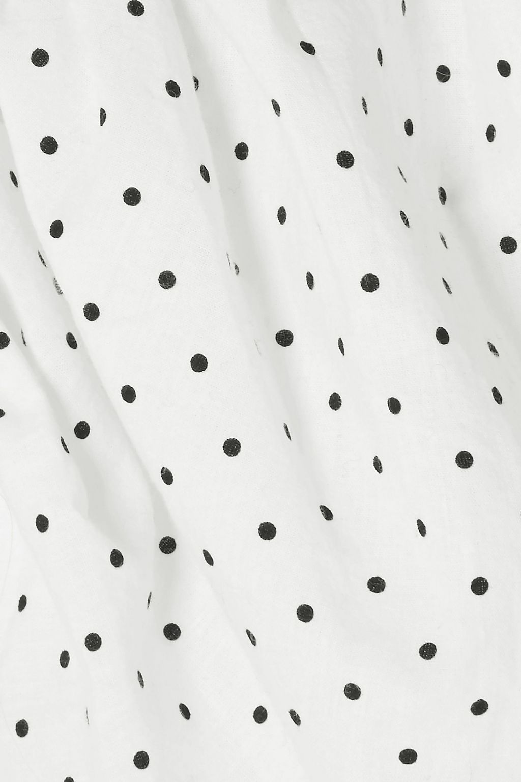 GEORGIA ALICE Desert polka-dot cotton-poplin midi dress