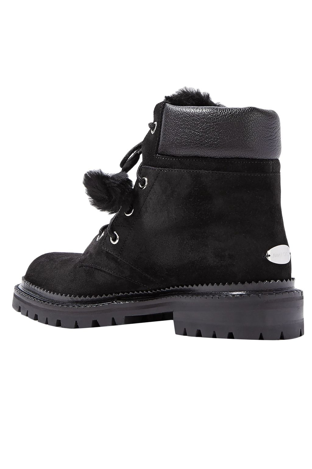 JIMMY CHOO Elba shearling-lined suede ankle boots