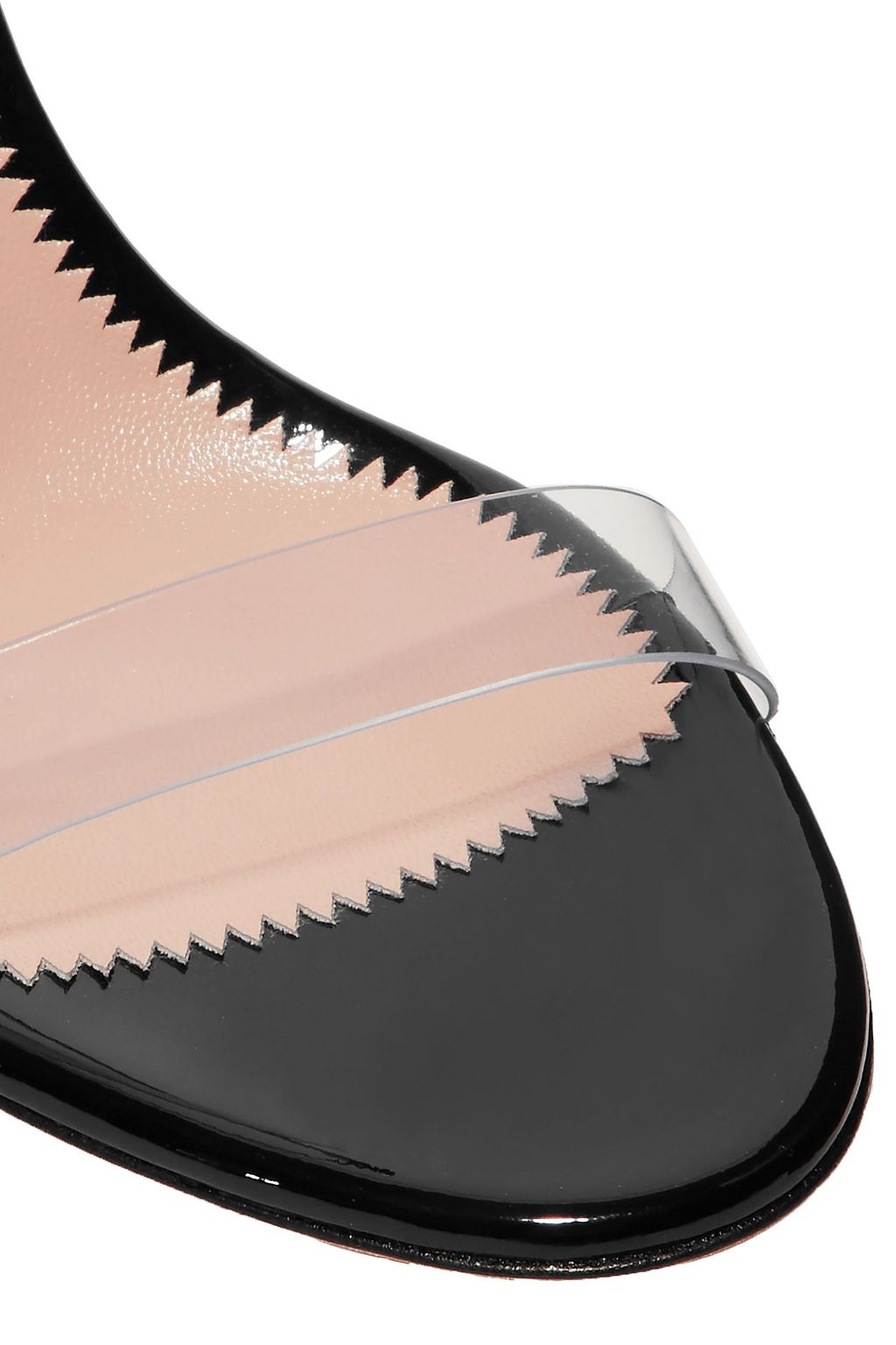GIUSEPPE ZANOTTI Ali 90 patent-leather and Perspex sandals