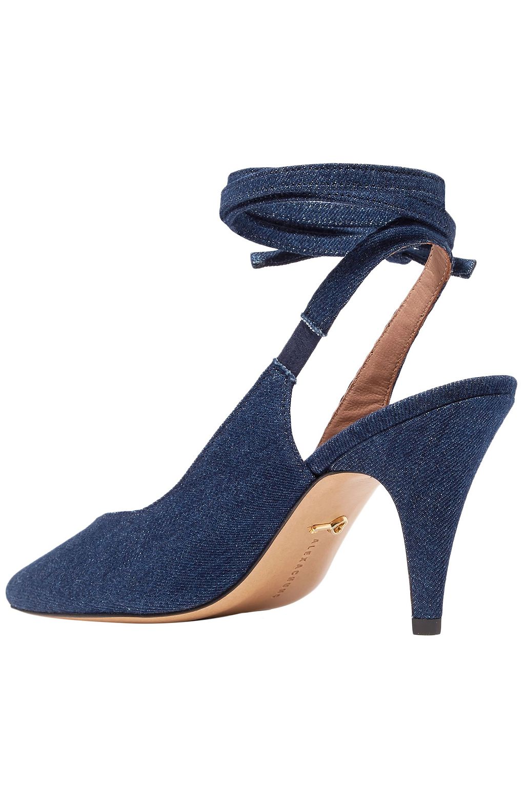 ALEXACHUNG Denim slingback pumps