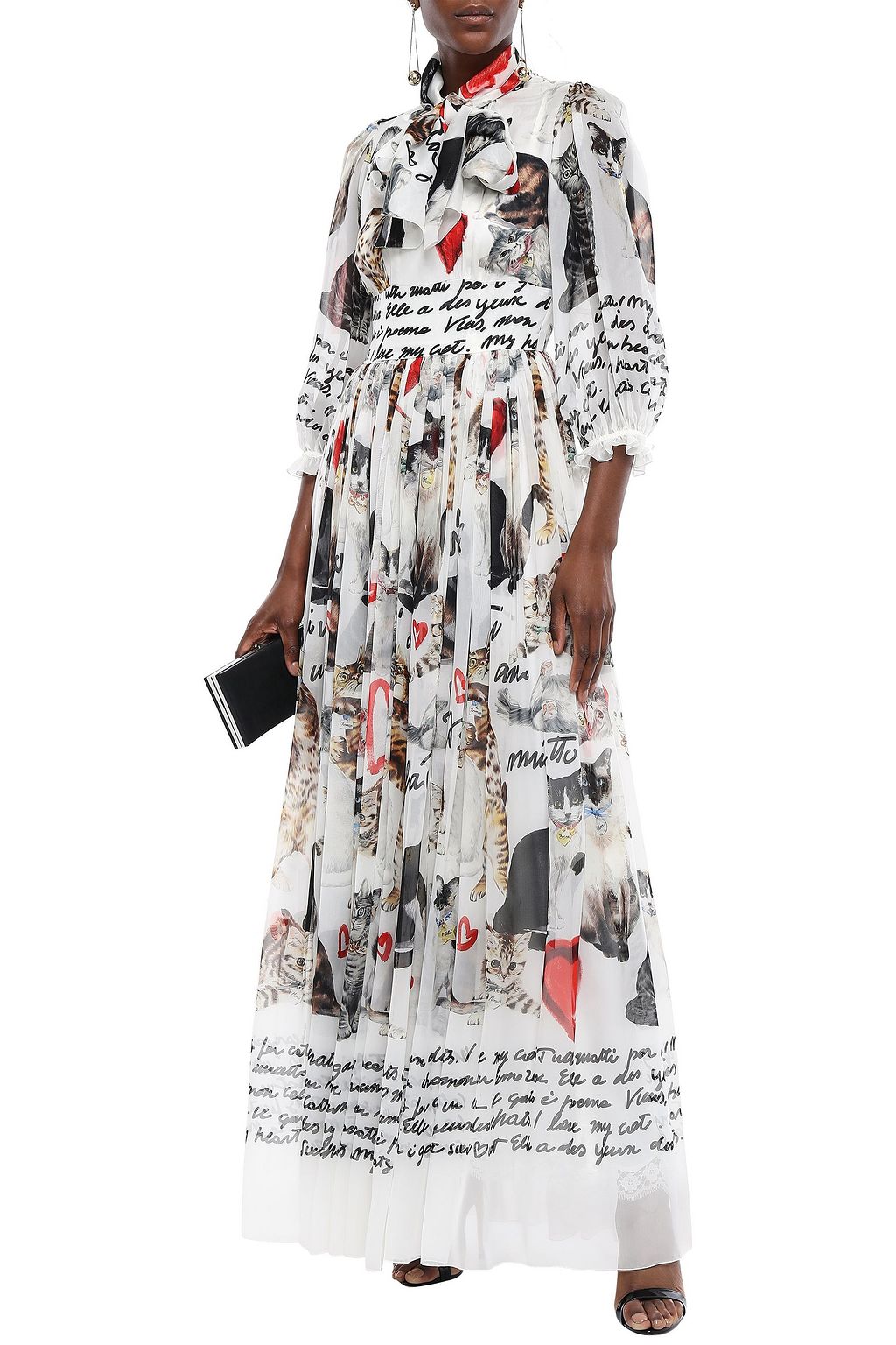 silk chiffon gown