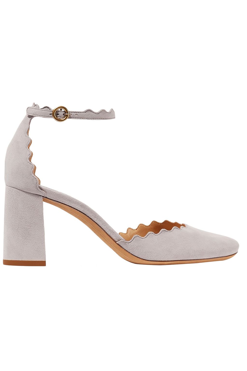 chloe suede pumps