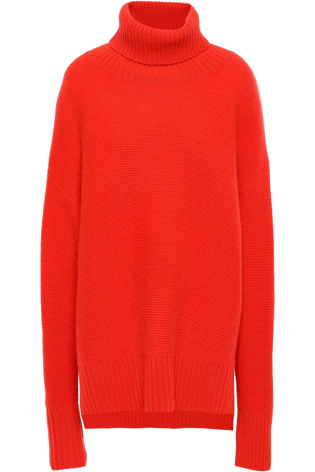 red turtleneck sweater
