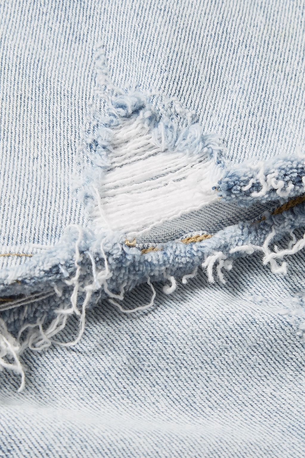 CURRENT/ELLIOTT Cropped distressed high-rise straight-leg jeans