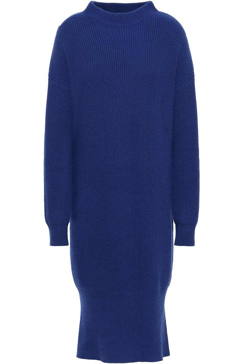 royal blue turtleneck dress