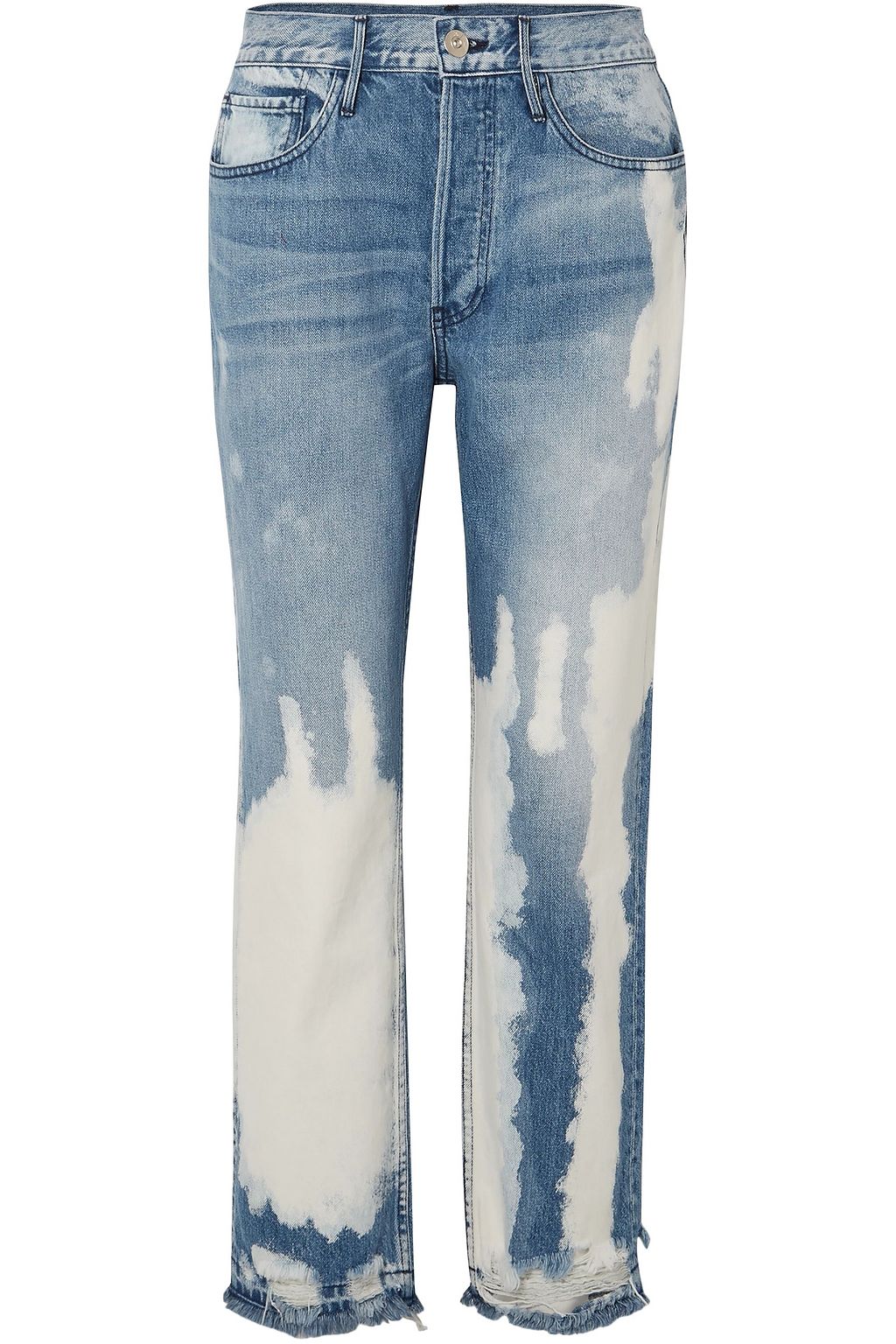 bleach straight leg jeans