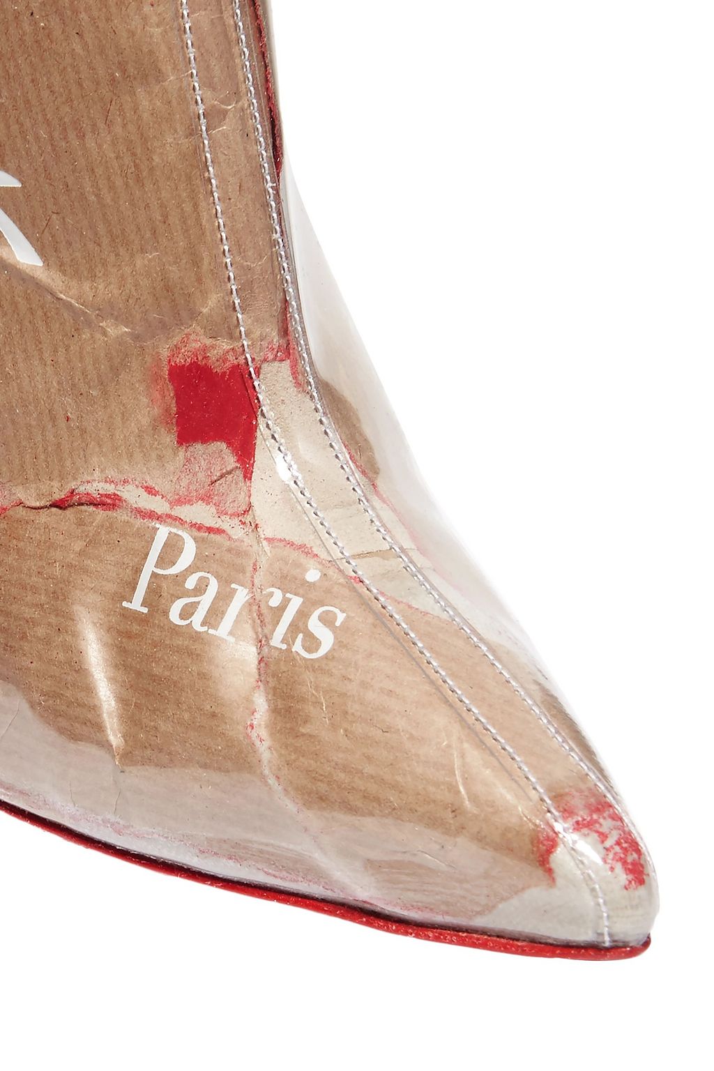 CHRISTIAN LOUBOUTIN So Kate 100 logo-print PVC ankle boots