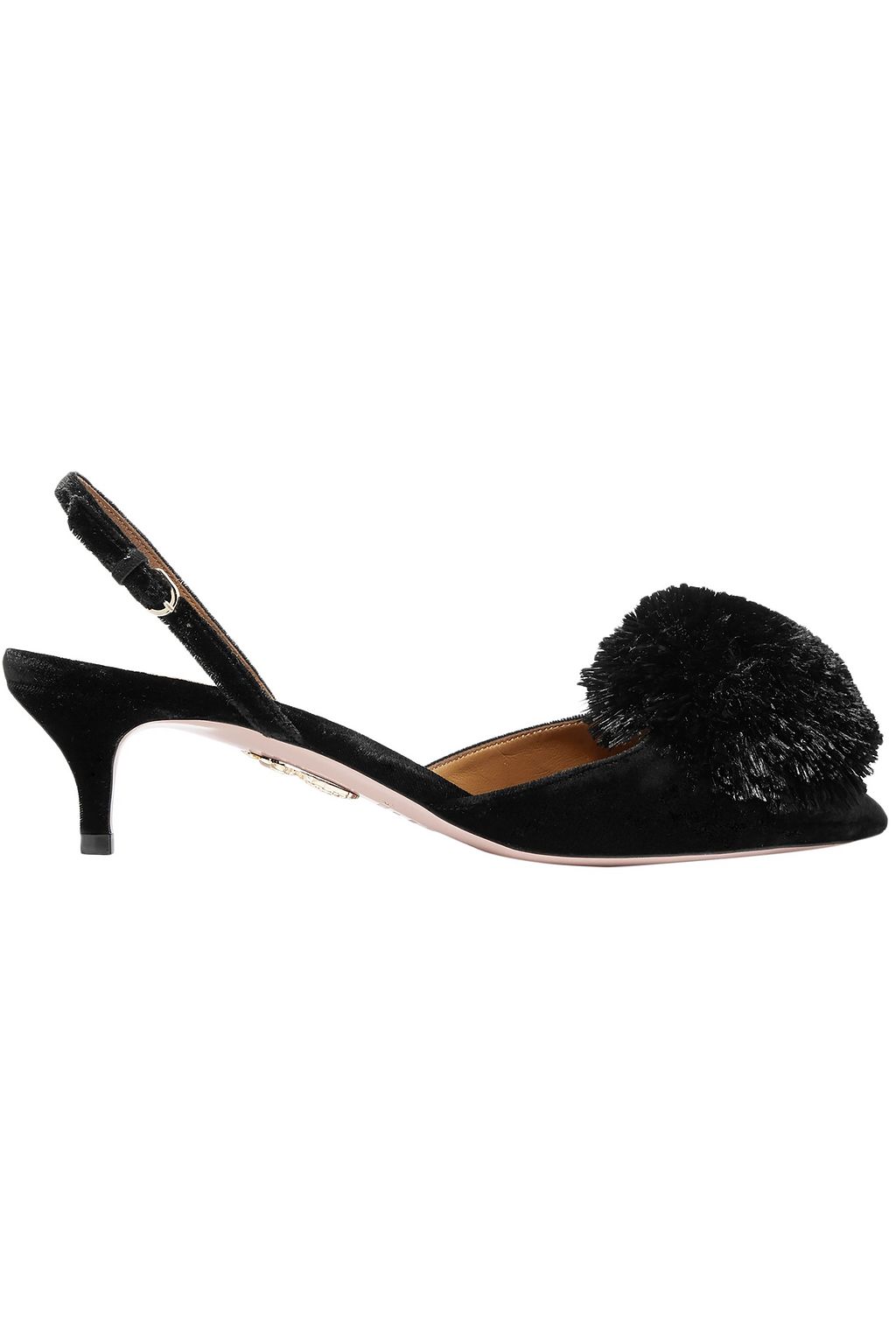 aquazzura powder puff black