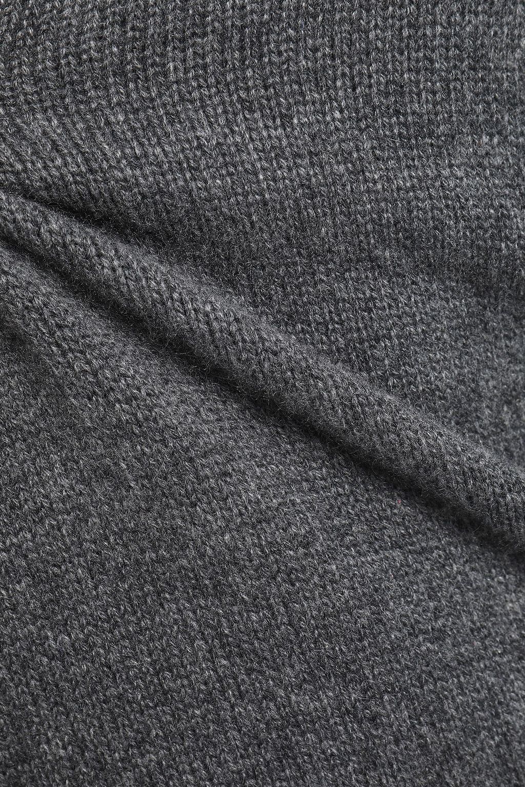 N.PEAL Mélange cashmere turtleneck sweater
