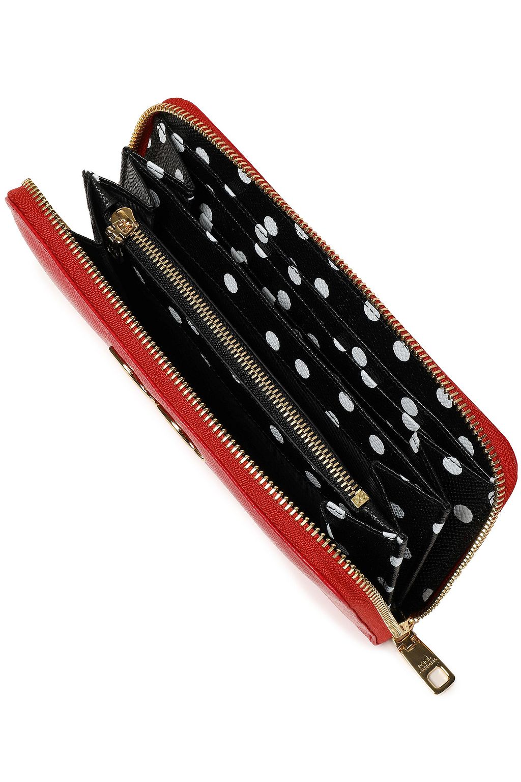 DOLCE&GABBANA Textured-leather continental wallet