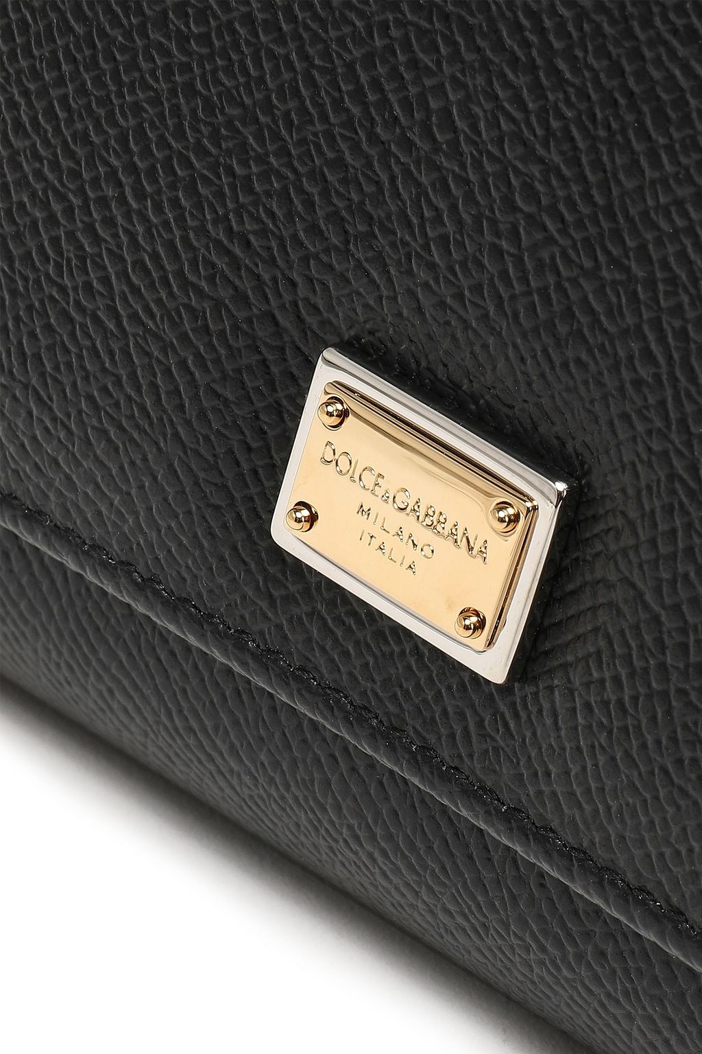 DOLCE&GABBANA Textured-leather wallet