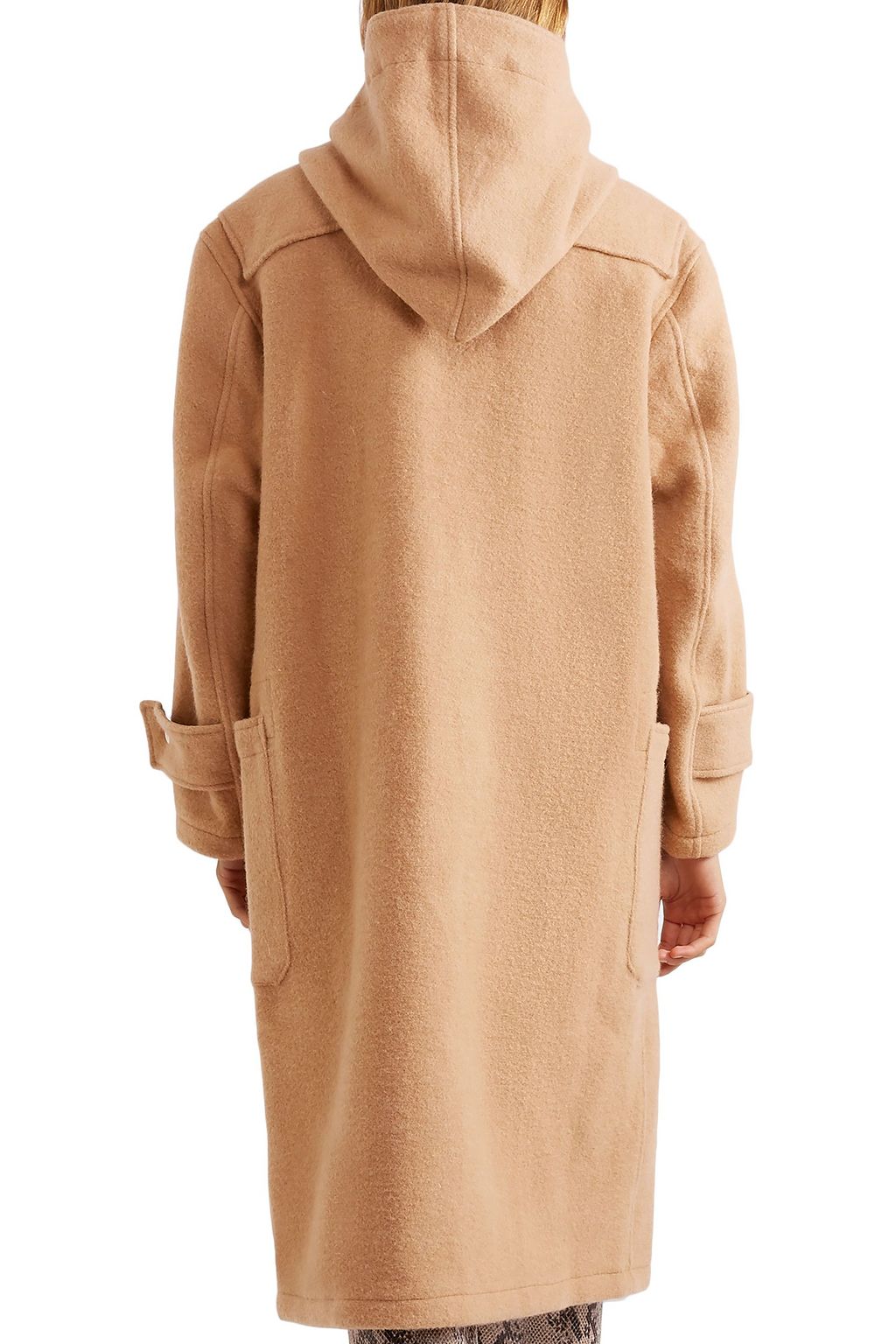 R13 Oversized wool-felt hooded coat