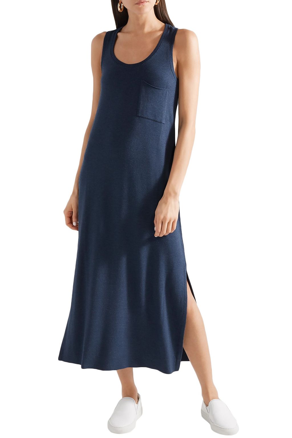 ATM ANTHONY THOMAS MELILLO Mélange stretch-modal midi dress