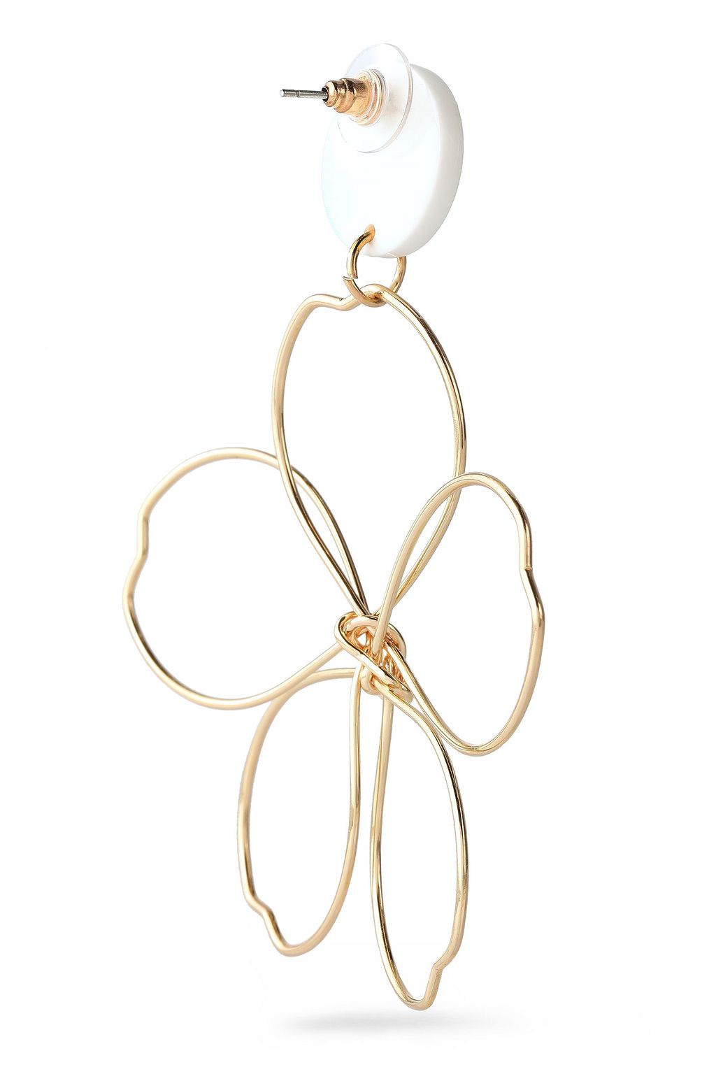 KENNETH JAY LANE Gold-tone acetate earrings