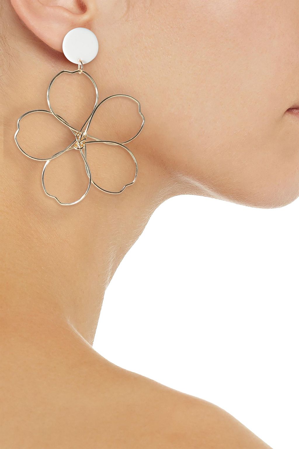 KENNETH JAY LANE Gold-tone acetate earrings
