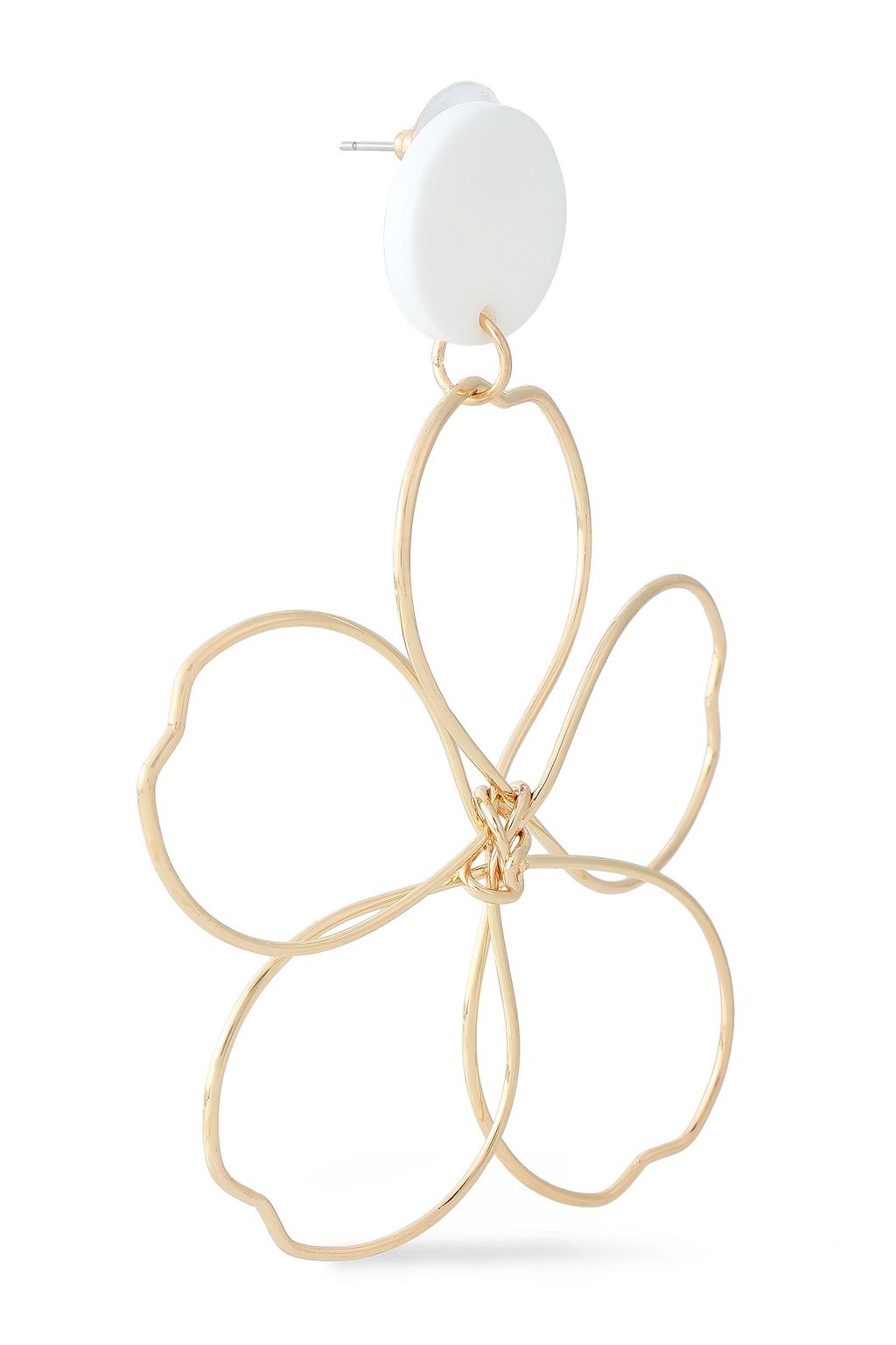 KENNETH JAY LANE Gold-tone acetate earrings