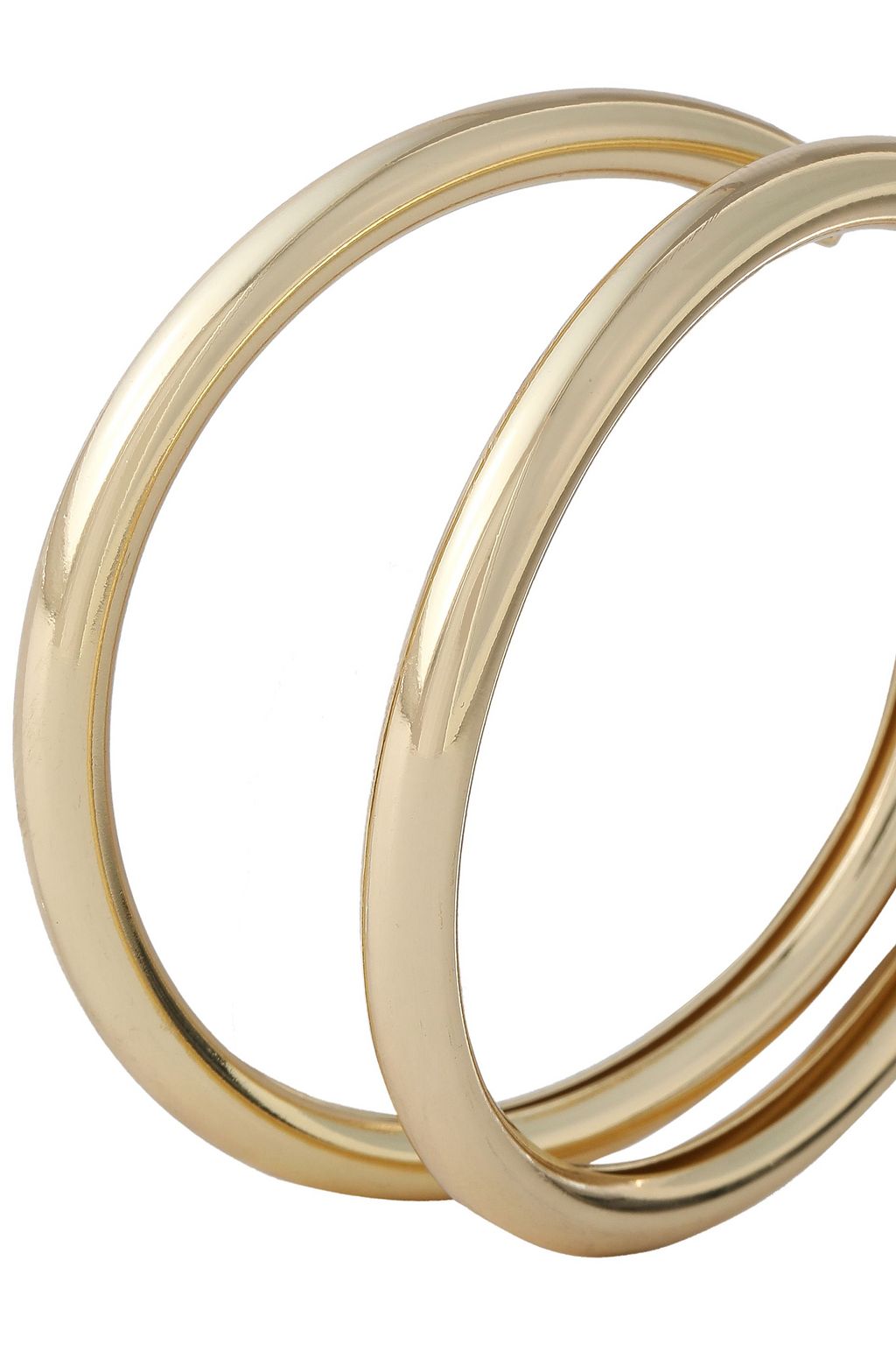 KENNETH JAY LANE Gold-tone hoop earrings