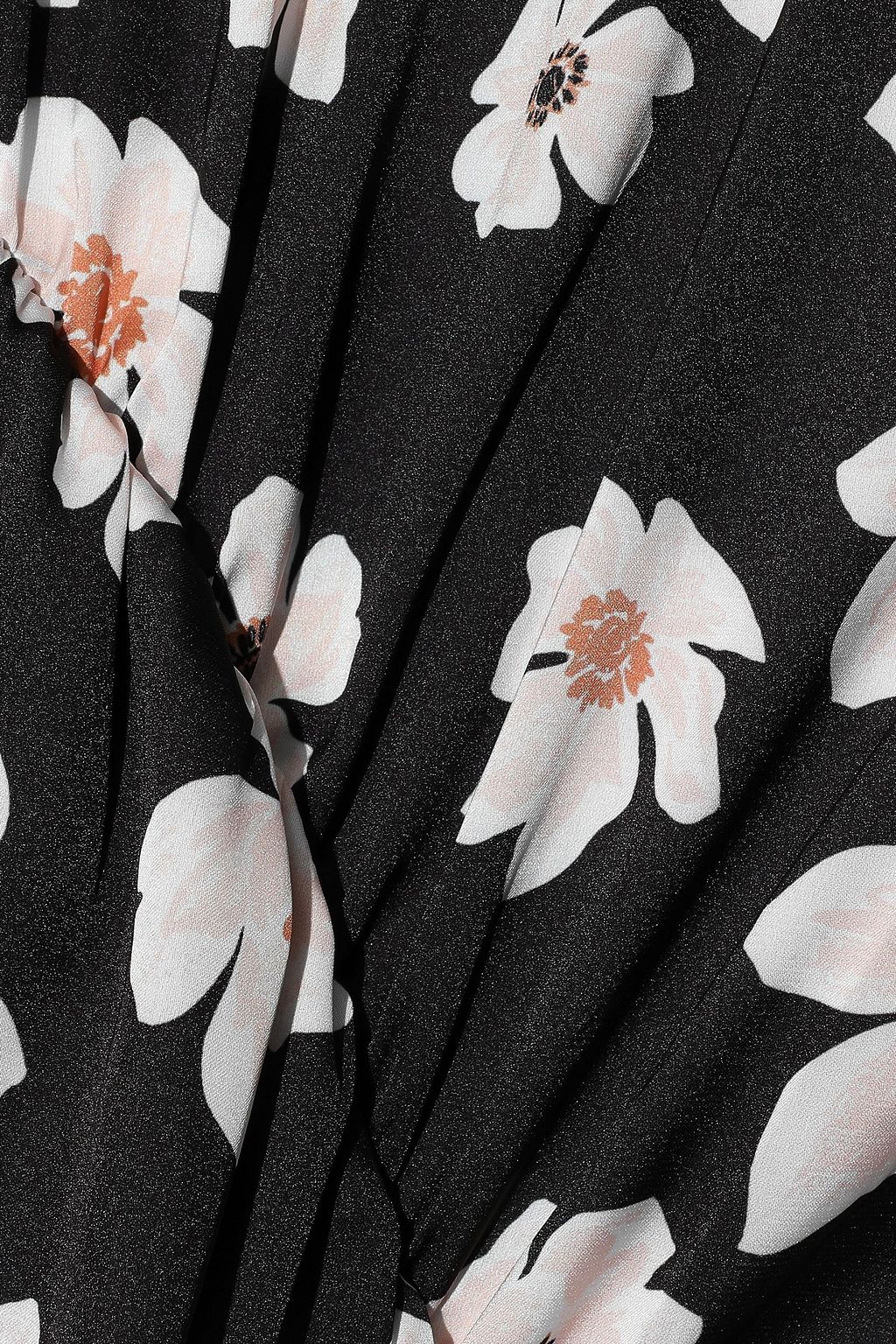 SACHIN & BABI Huma floral-print washed-crepe midi dress