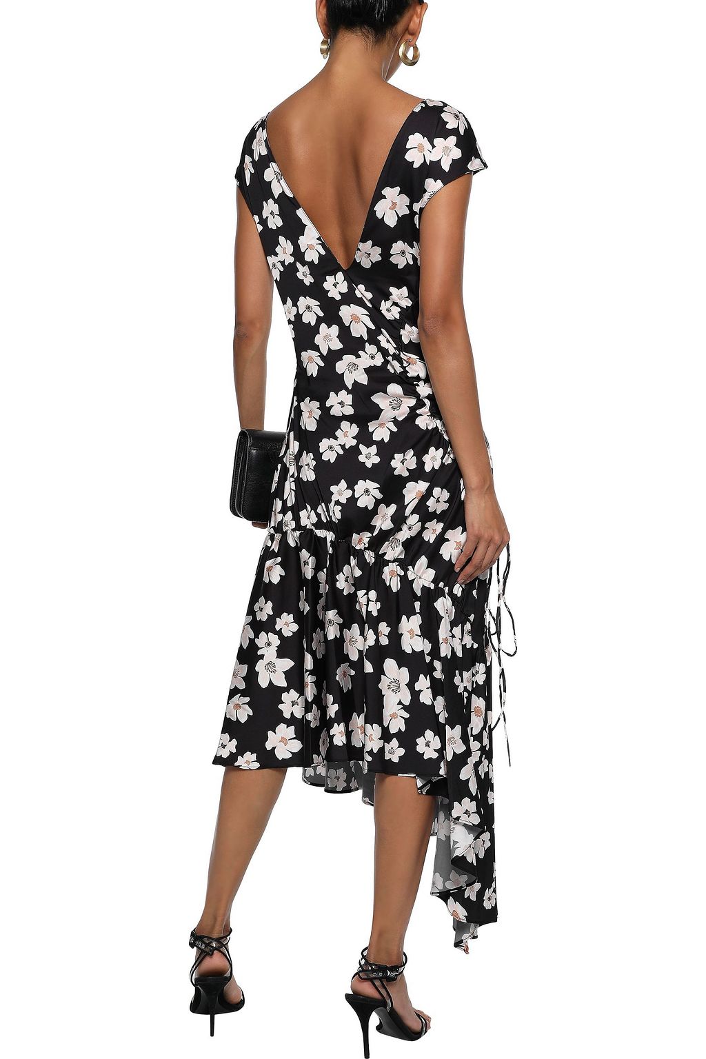 SACHIN & BABI Huma floral-print washed-crepe midi dress