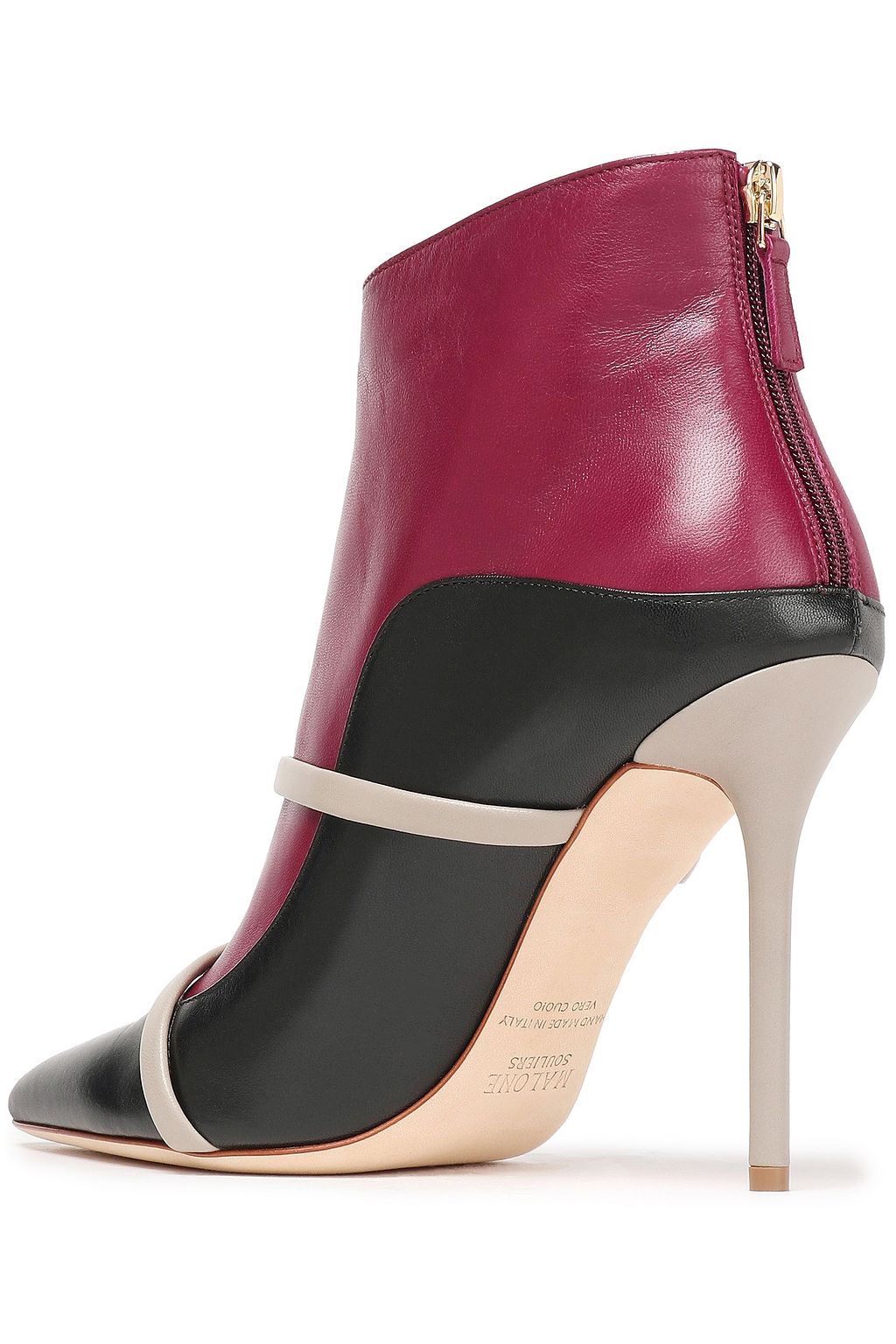 Burgundy Madison two-tone leather ankle boots | Sale up to 70% off ...