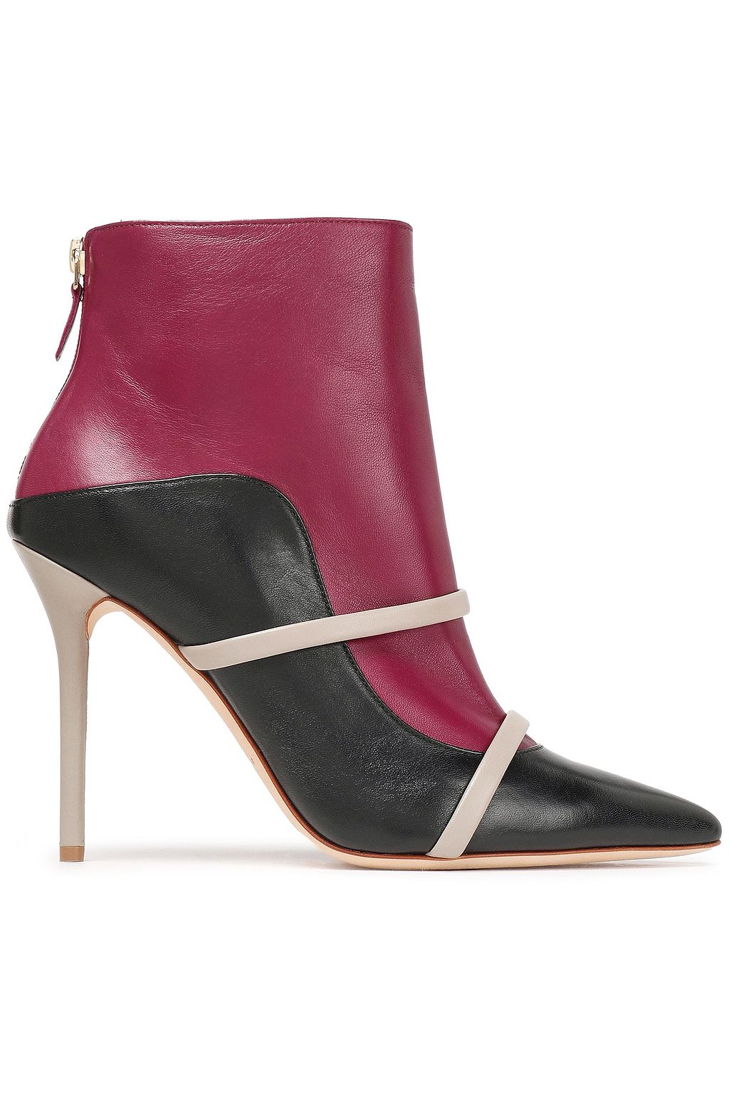 Burgundy Madison two-tone leather ankle boots | Sale up to 70% off ...