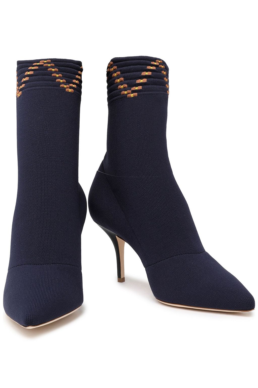 MALONE SOULIERS Stretch-knit sock ankle boots