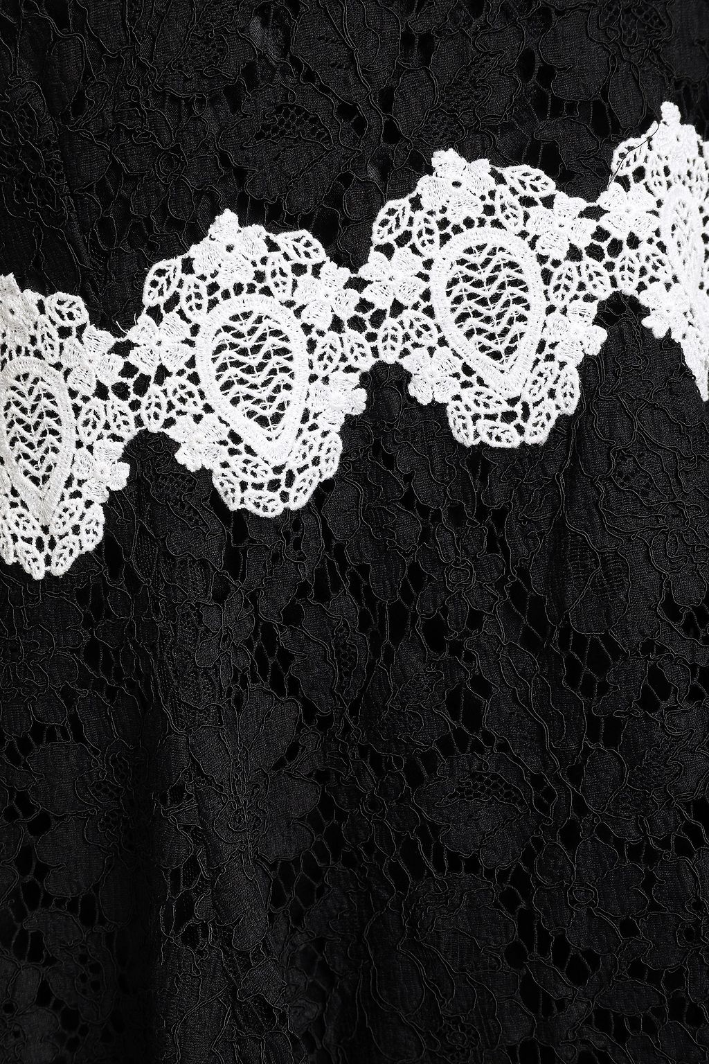 DOLCE&GABBANA Embroidered corded lace and georgette mini dress