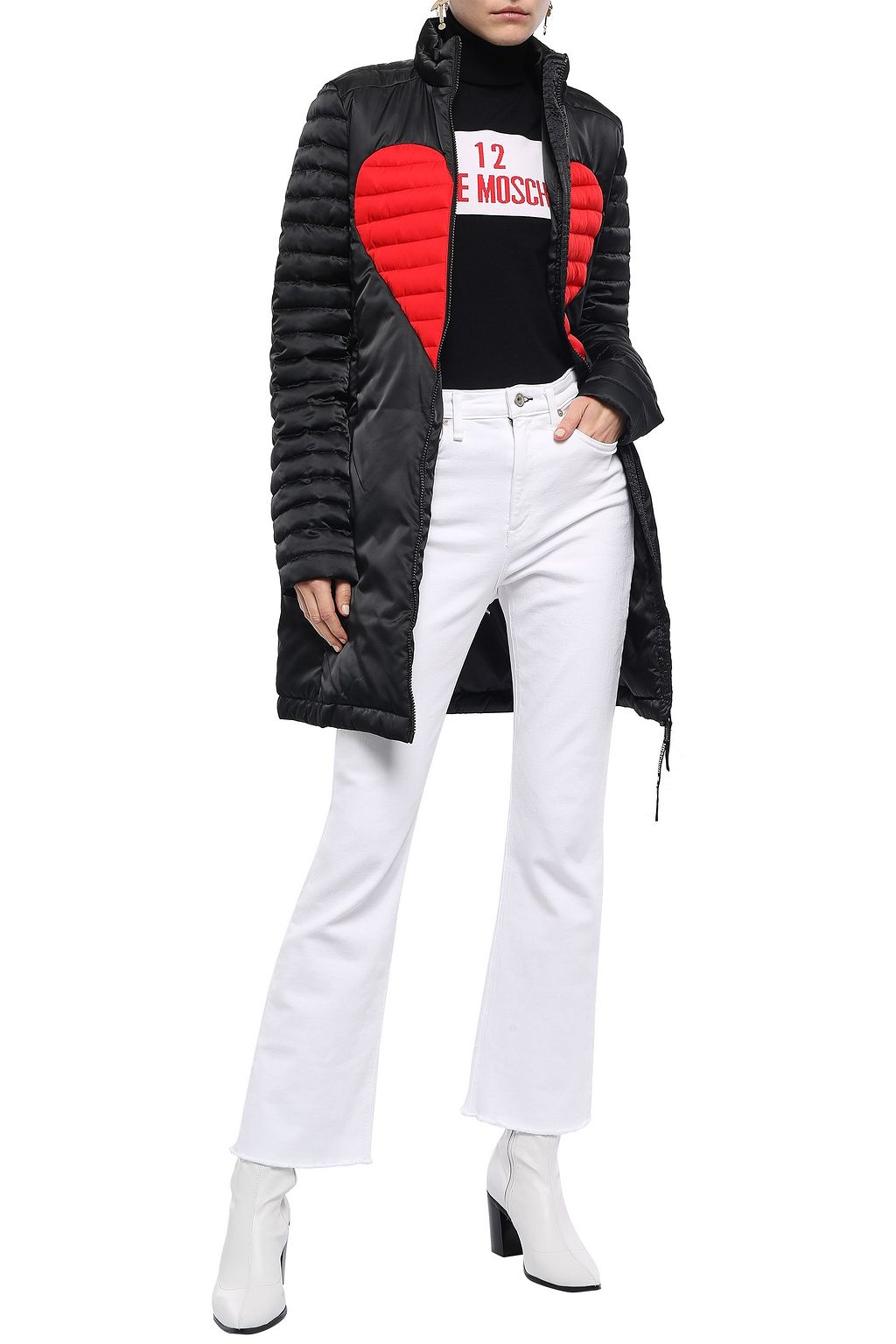 LOVE MOSCHINO Quilted shell coat