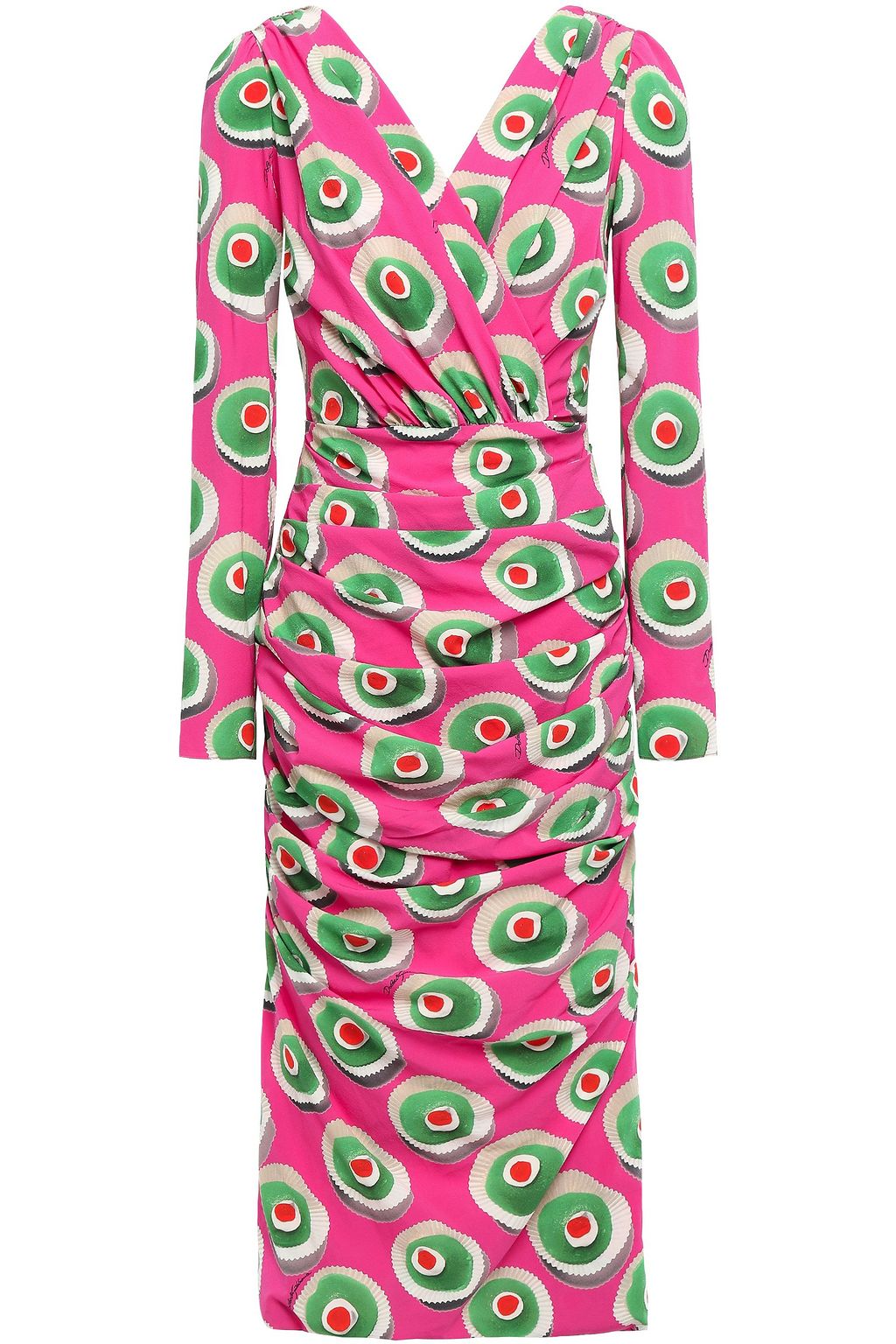 wrap effect dress