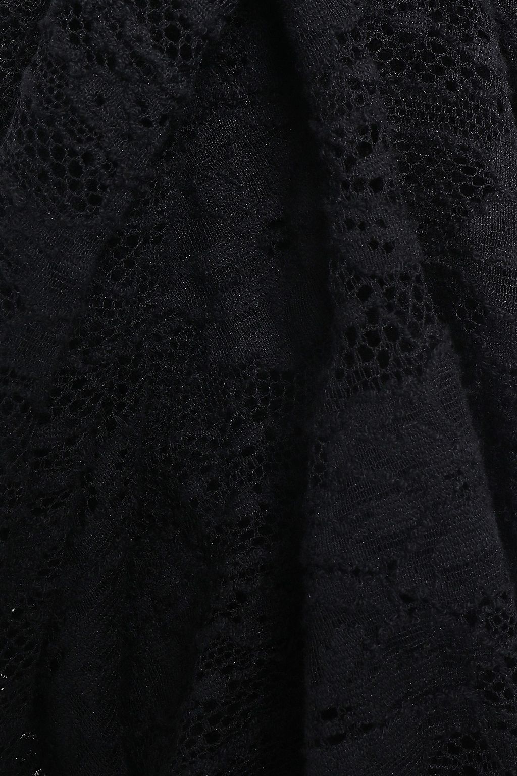 DOLCE&GABBANA Ruched satin-paneled lace midi dress
