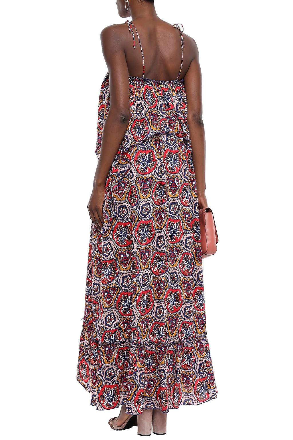 ANTIK BATIK Sam layered printed voile maxi dress