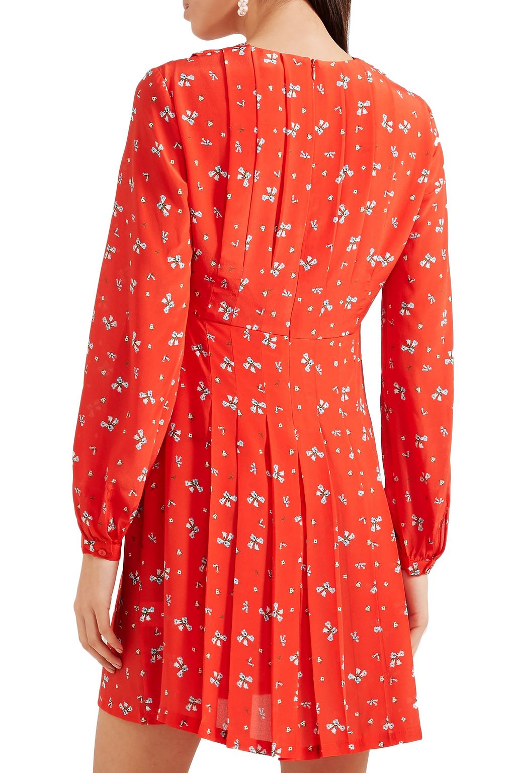 RIXO Harper floral-print silk crepe de chine mini dress