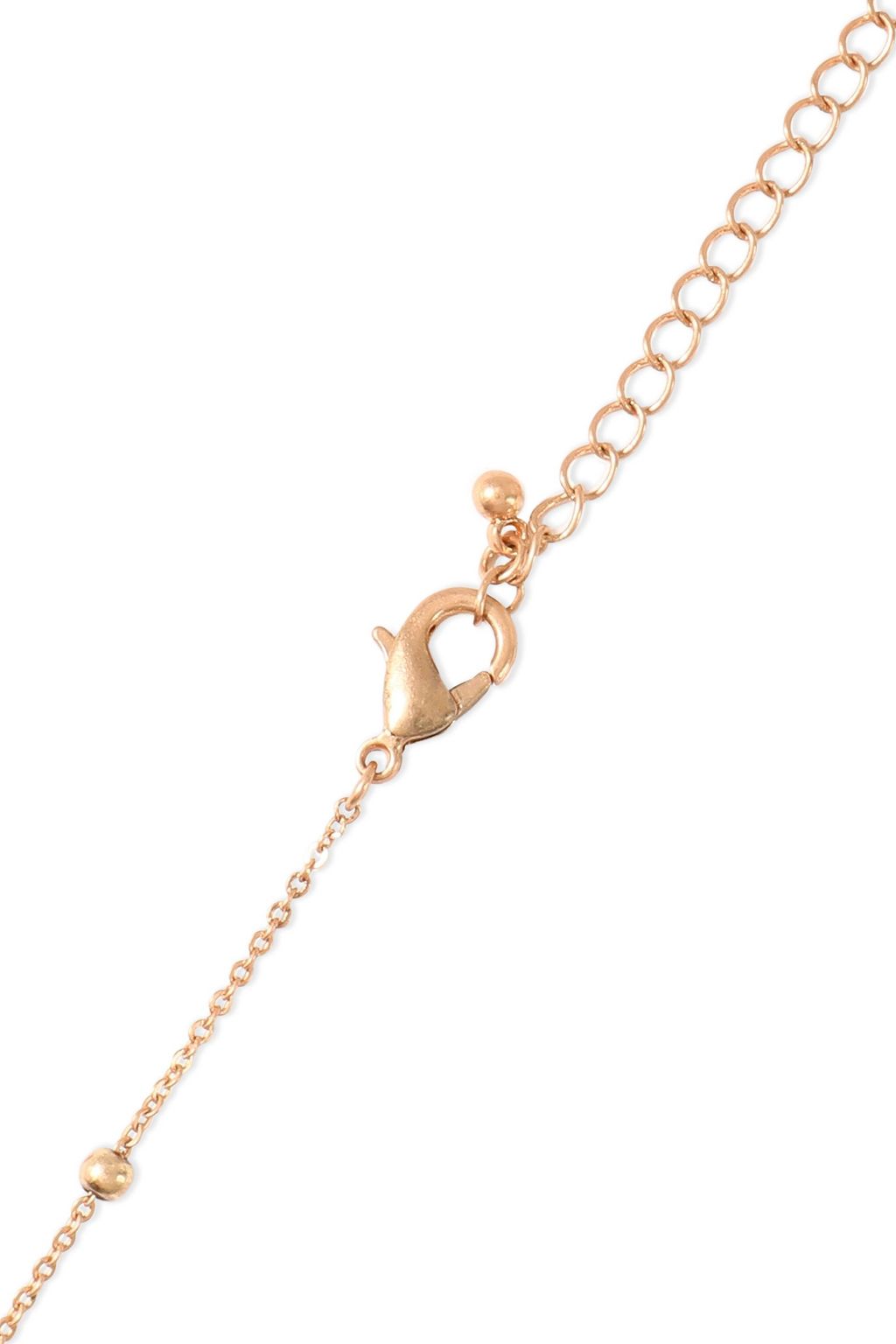 KENNETH JAY LANE Hammered gold-tone necklace