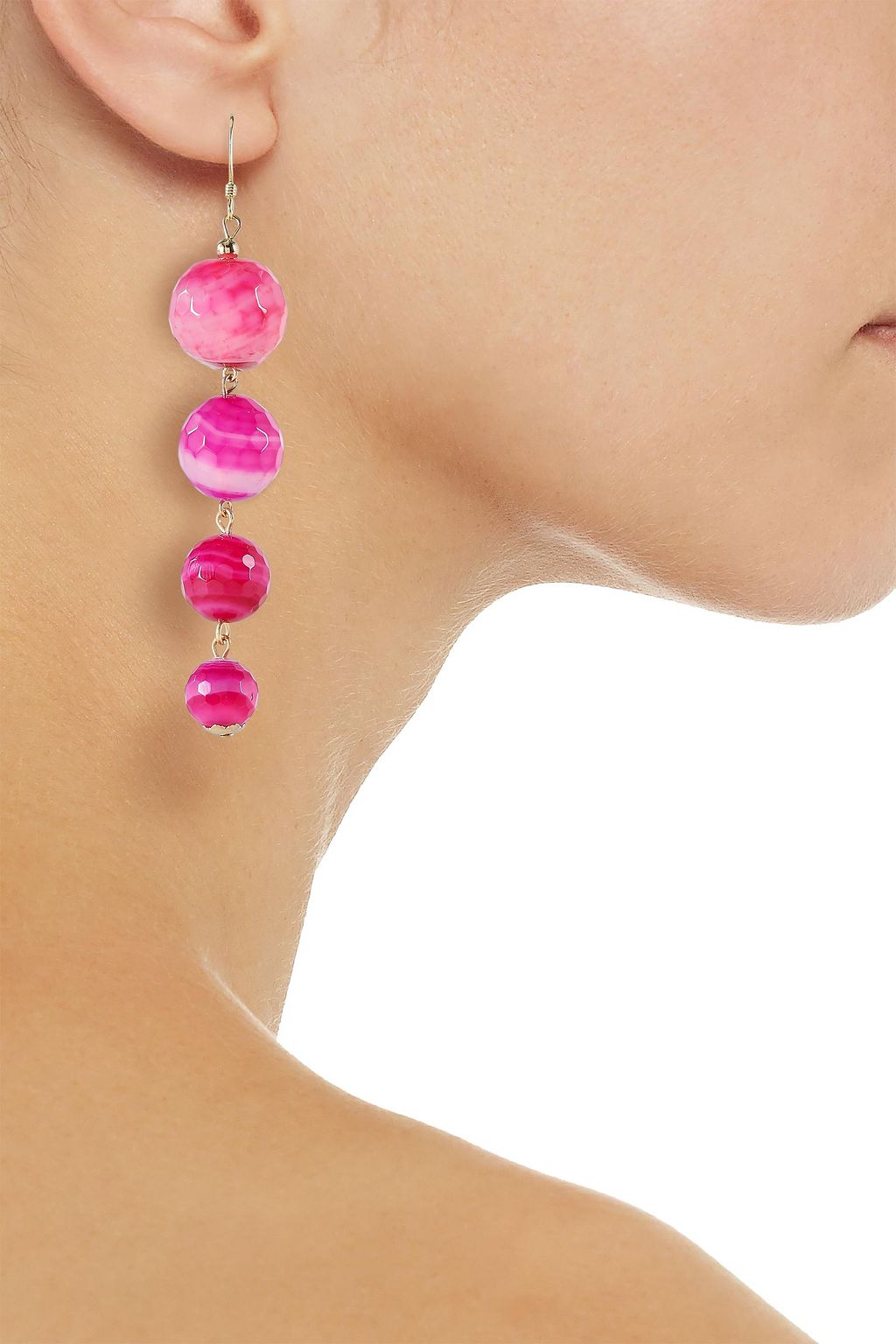 KENNETH JAY LANE Gold-plated bead earrings
