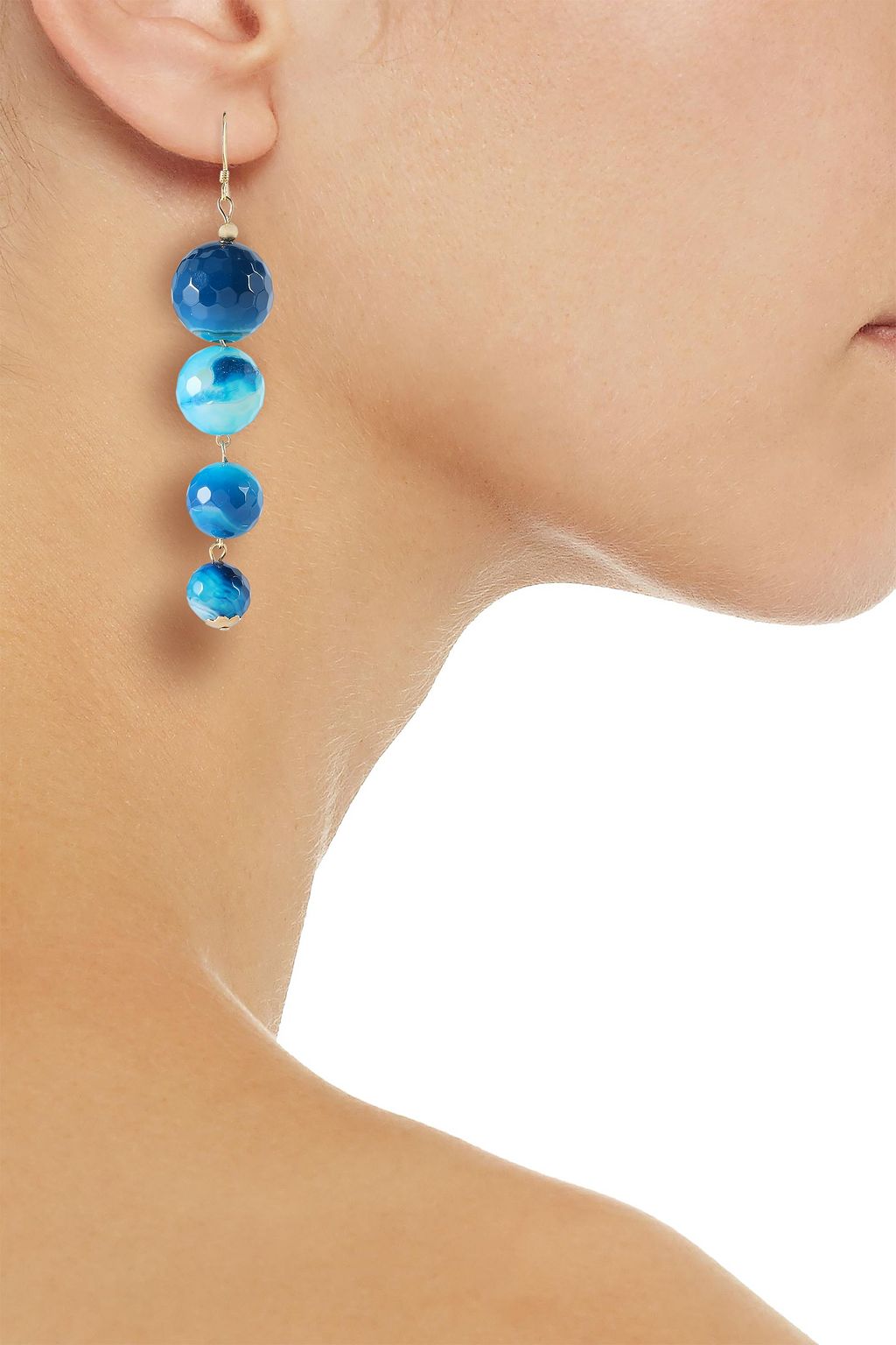 KENNETH JAY LANE Gold-plated bead earrings