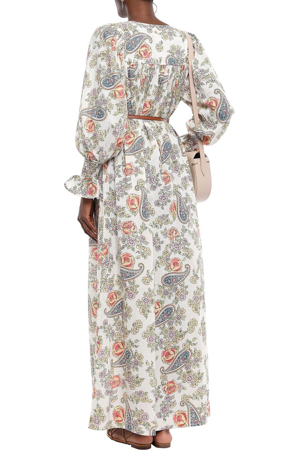 ANTIK BATIK Vika gathered printed cotton-voile maxi dress
