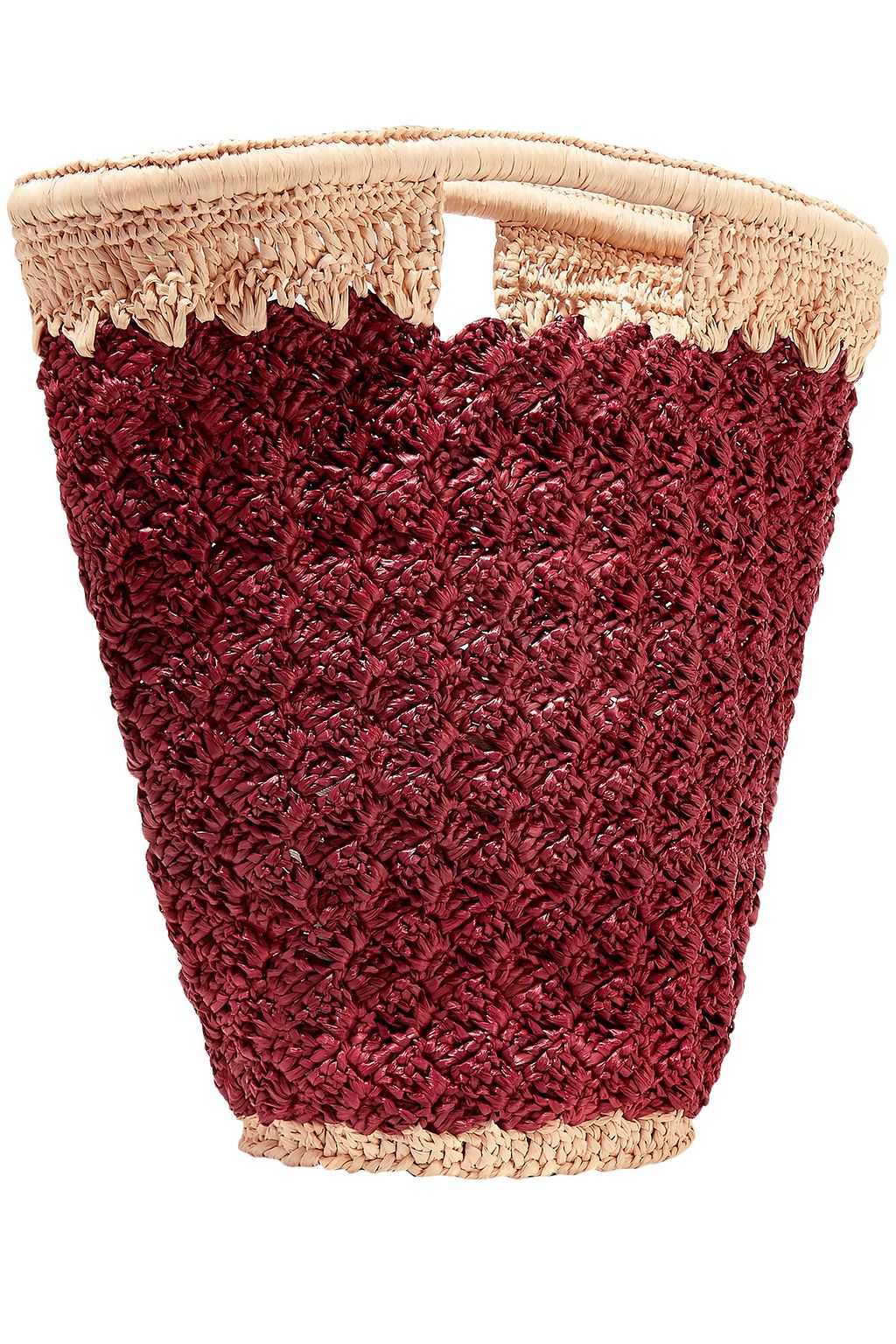 CARRIE FORBES Lily woven faux raffia bucket bag