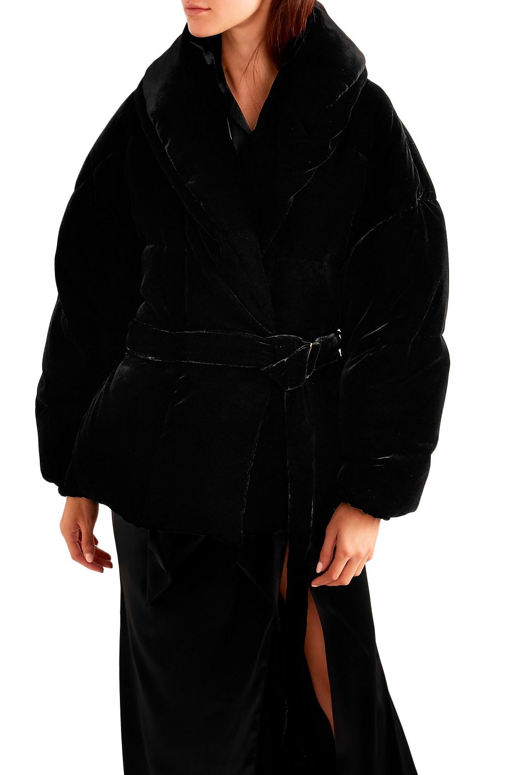 ALEXANDRE VAUTHIER Belted velvet jacket