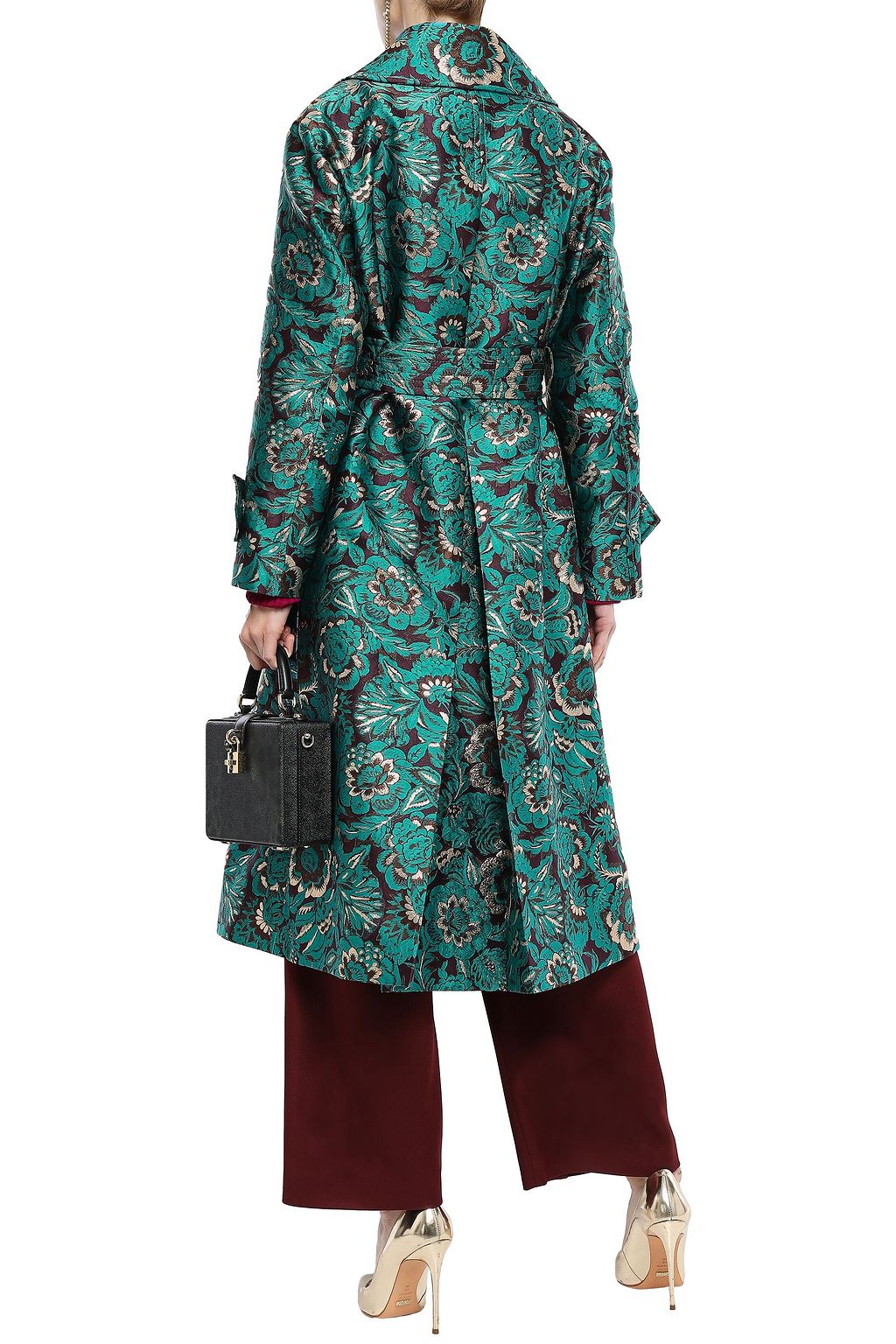DOLCE&GABBANA Double-breasted brocade coat