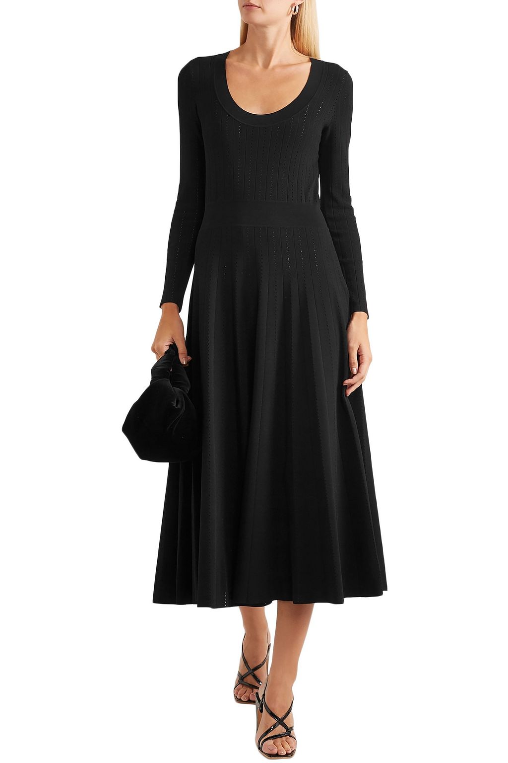 CASASOLA Stretch-knit midi dress