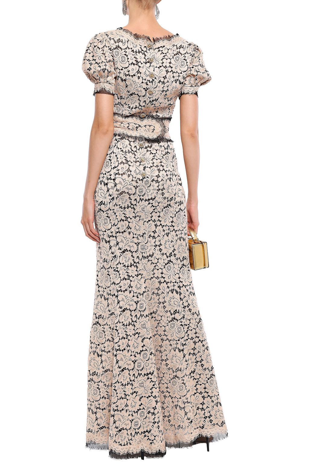 DOLCE&GABBANA Embellished corded lace maxi dress
