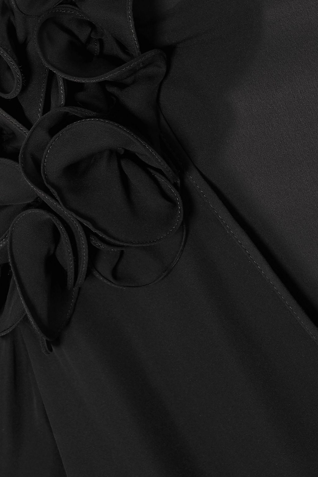 JOHANNA ORTIZ Ruffled silk-blend chiffon bodysuit