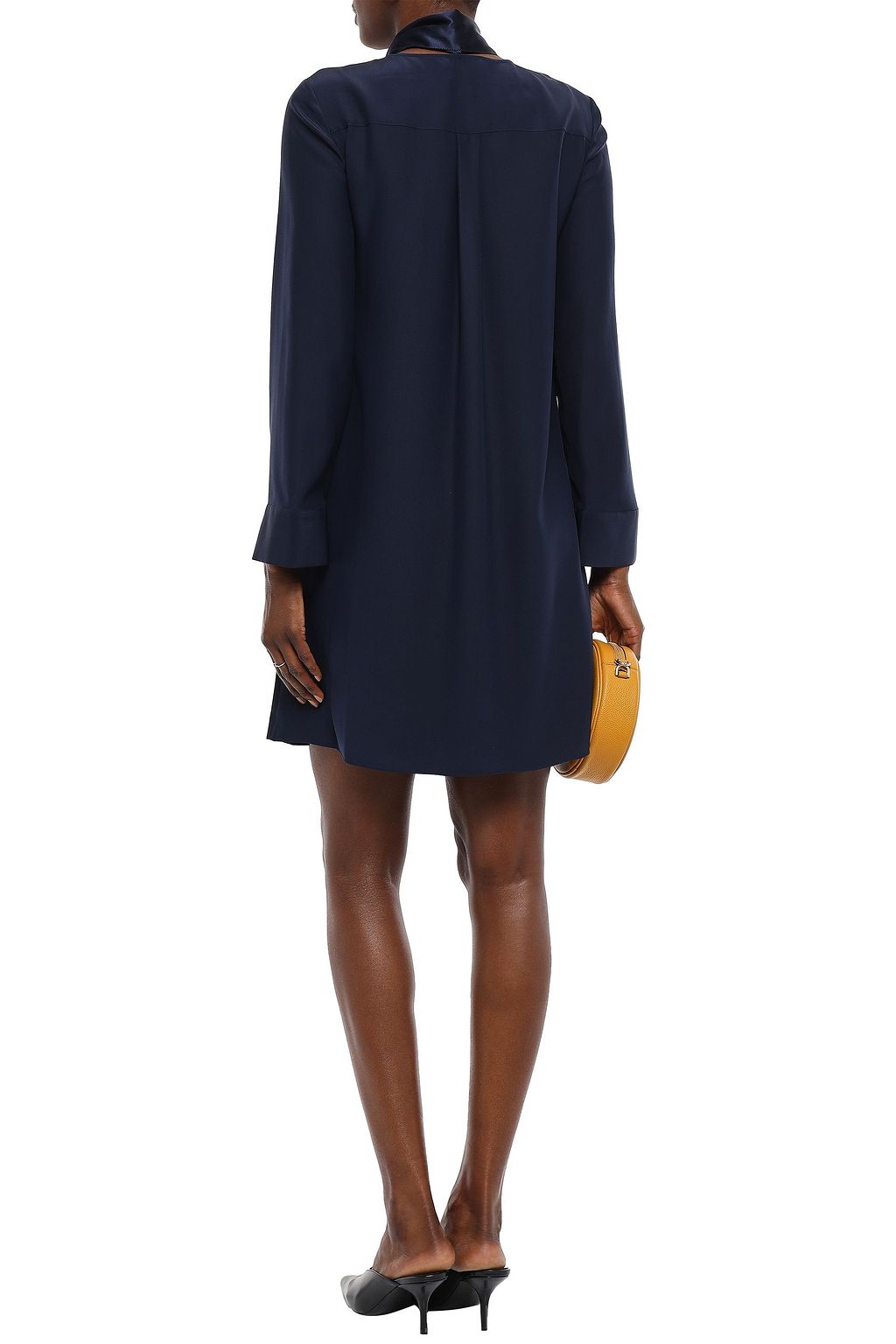 TORY BURCH Silk-cady mini shirt dress