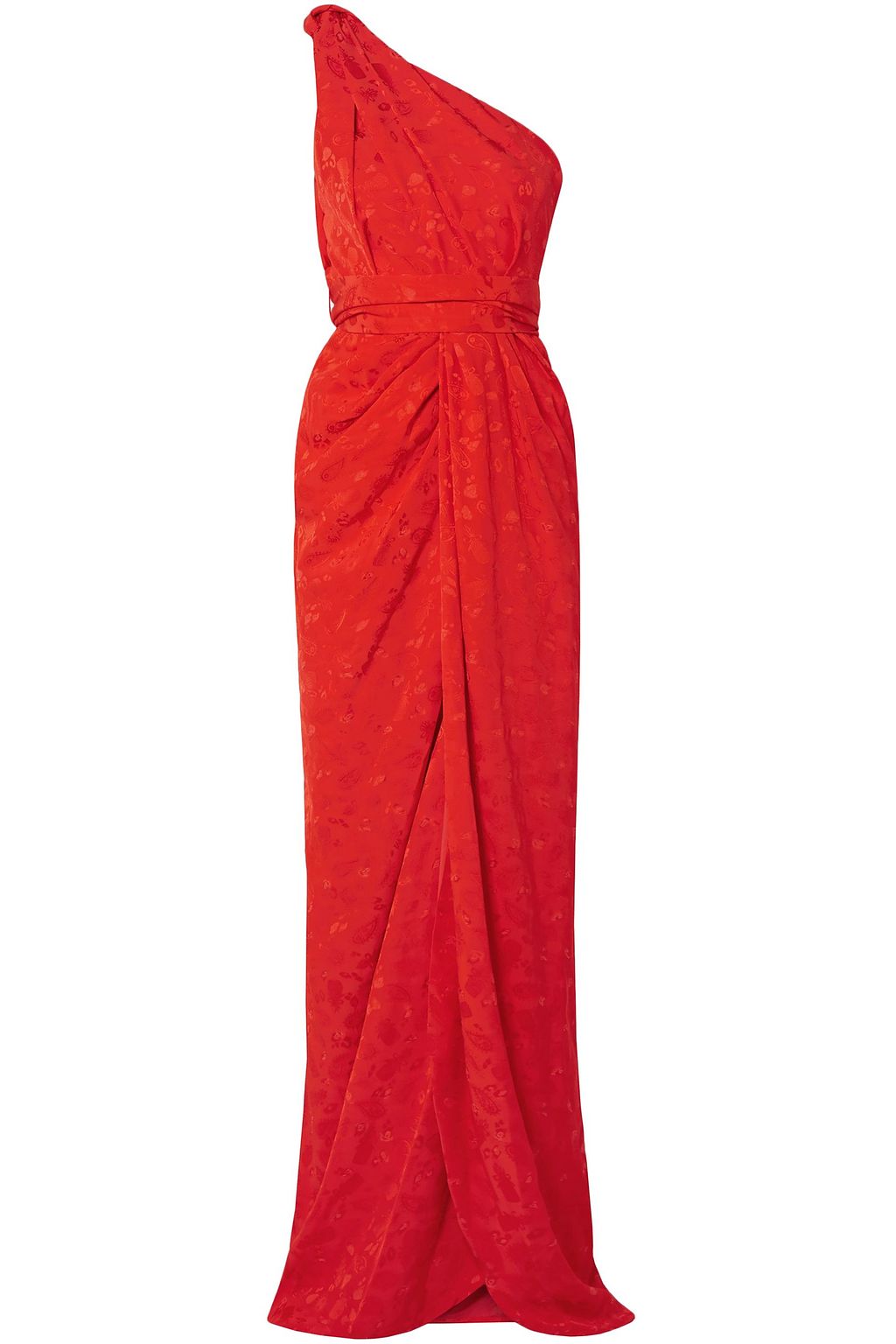 brandon maxwell one shoulder dress