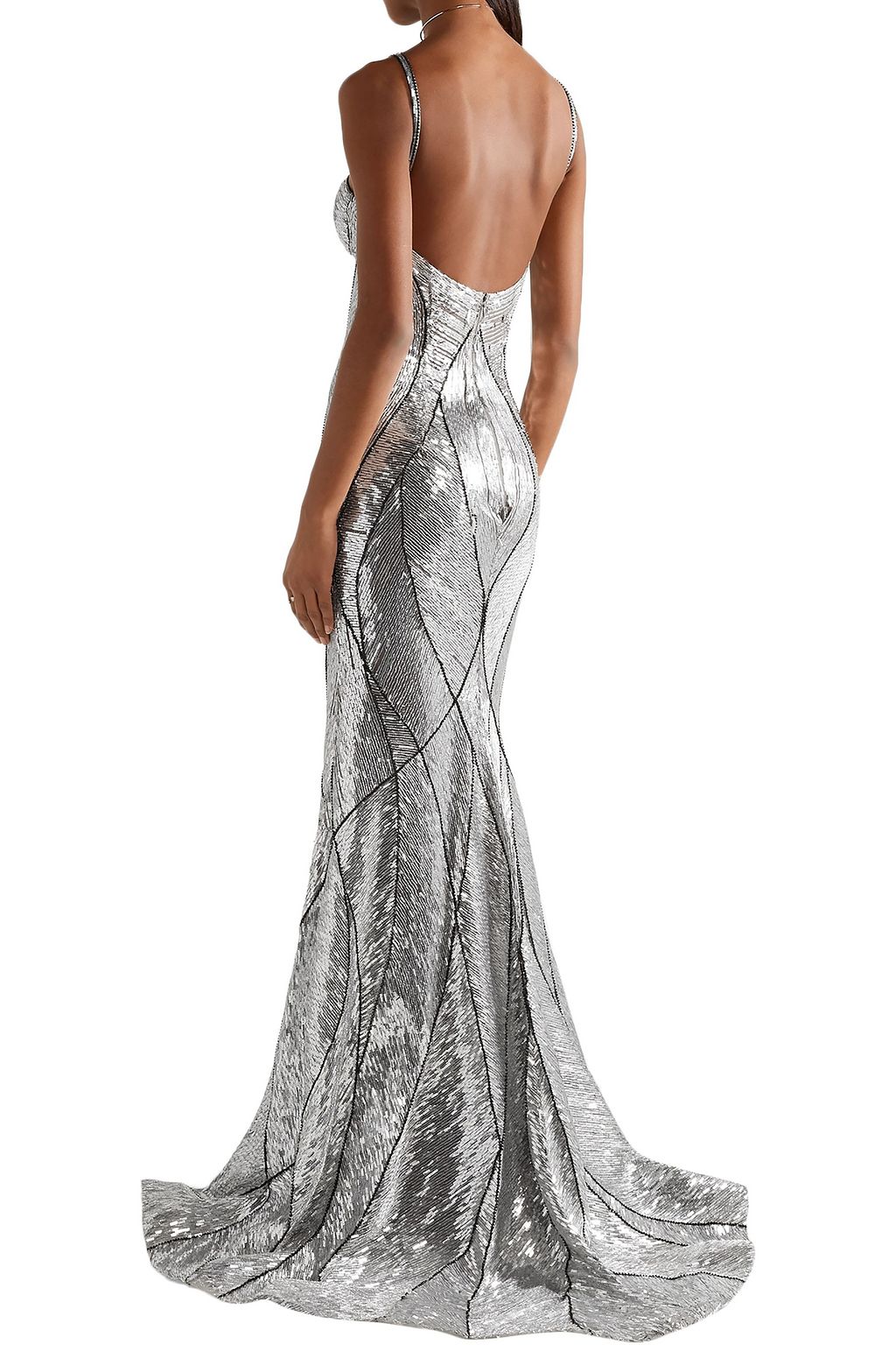 NAEEM KHAN Embellished tulle gown