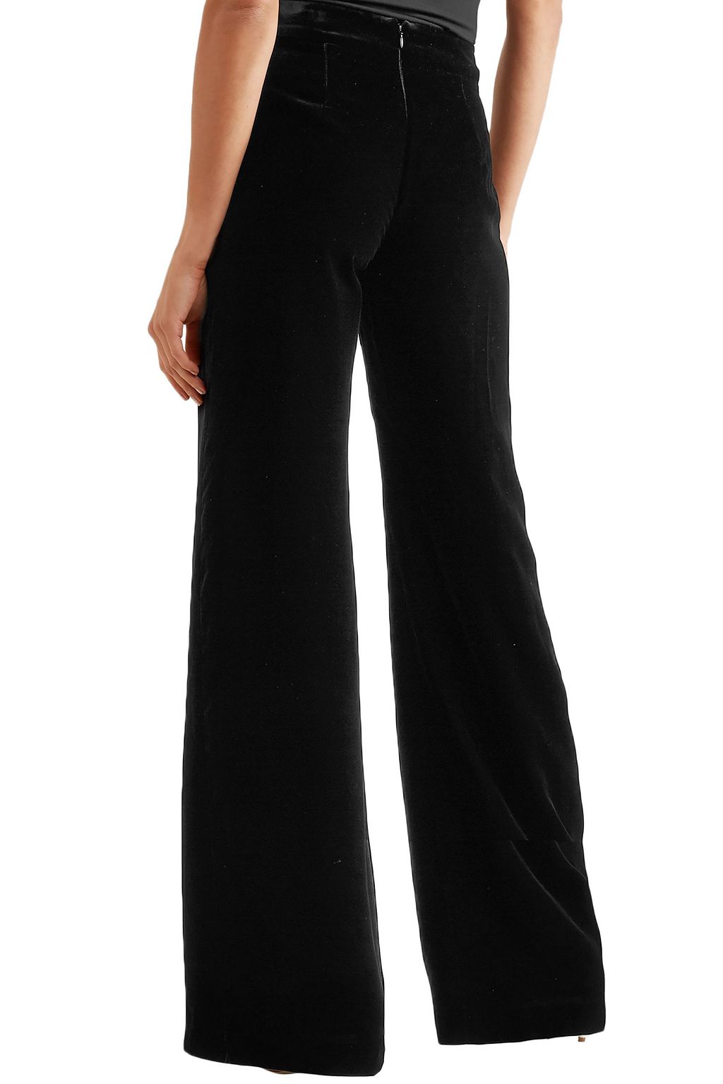 BRANDON MAXWELL Velvet wide-leg pants